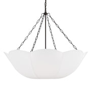 Stassi 32" 4-Light Medium Chandelier, Aged Iron Finish