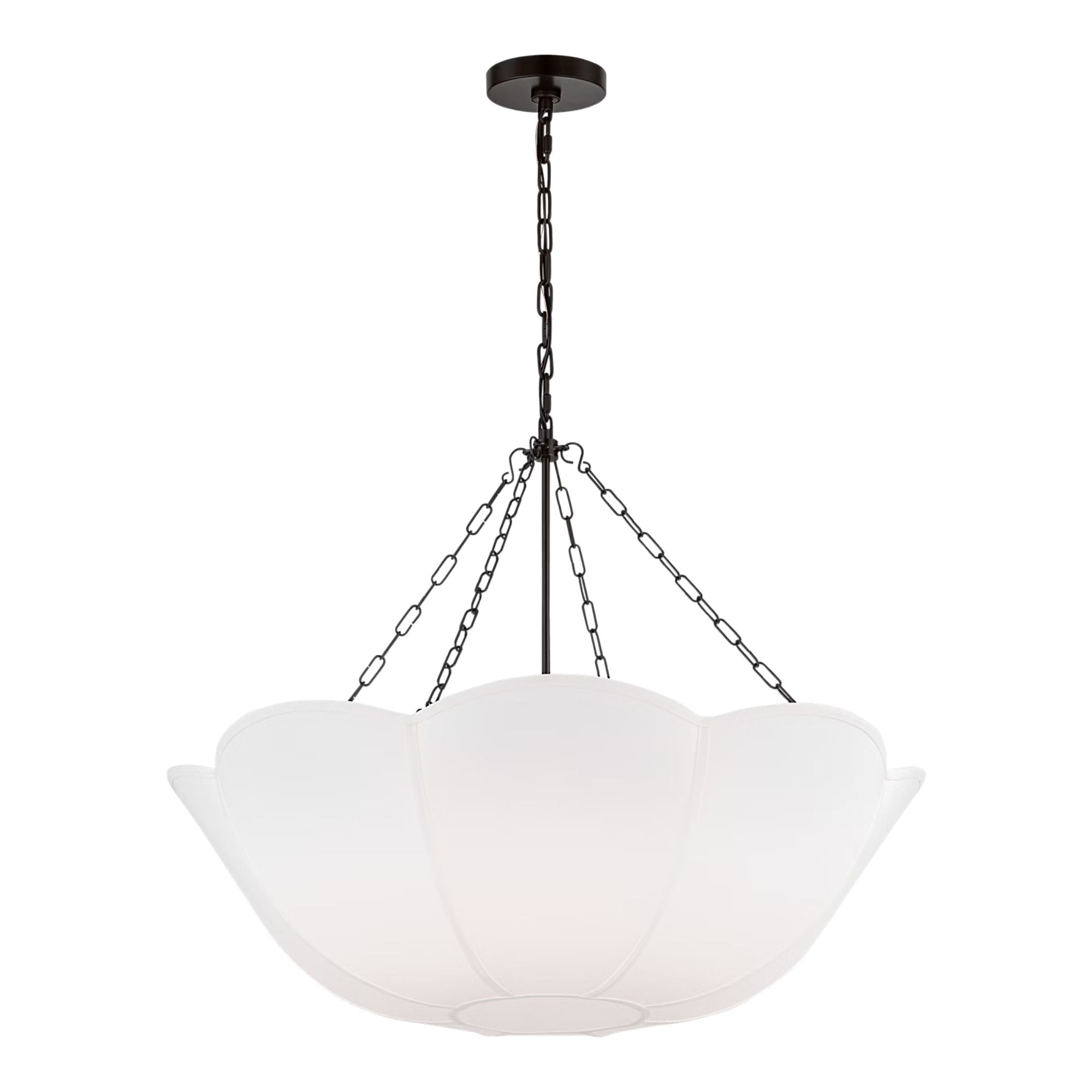 Stassi 32" 4-Light Medium Chandelier, Aged Iron Finish