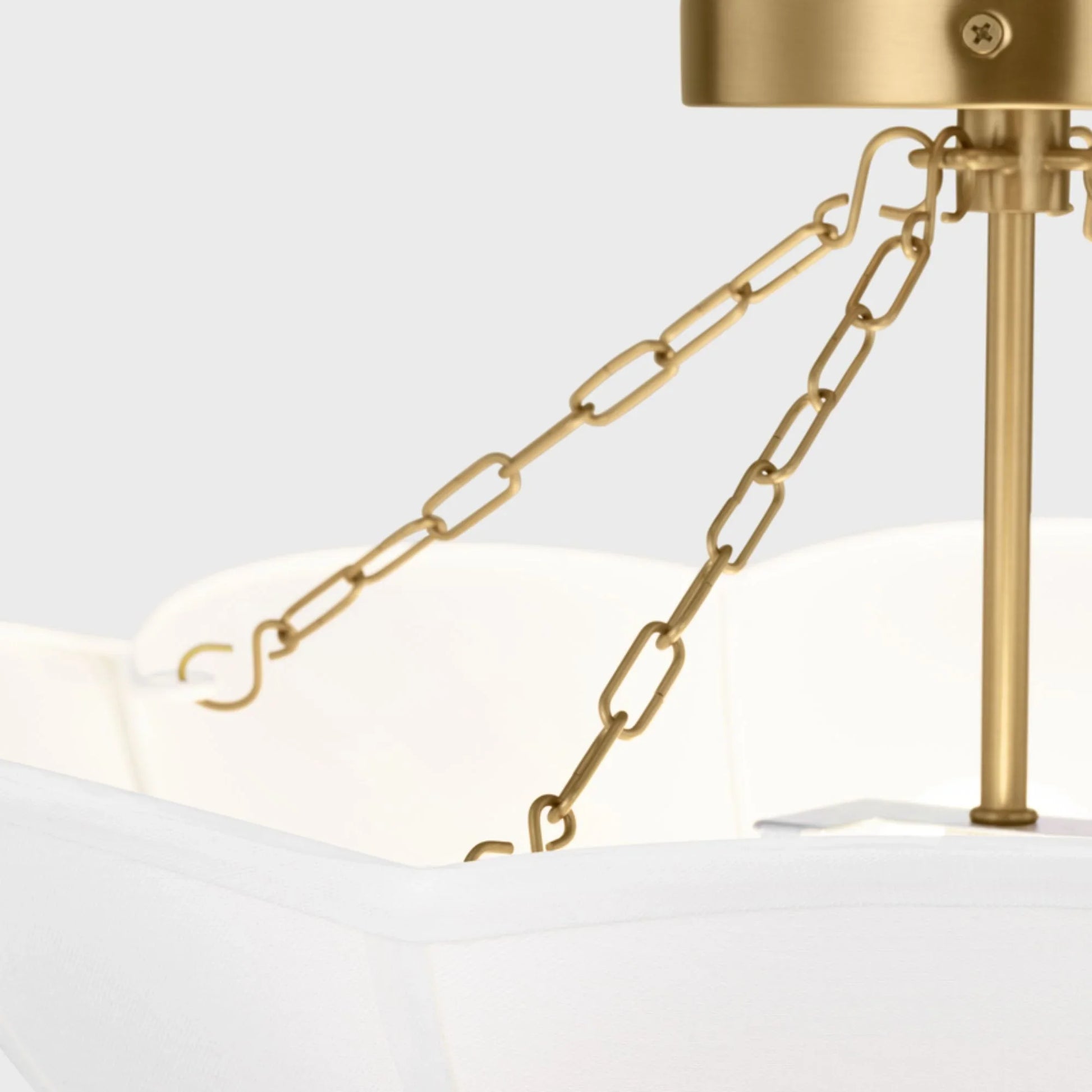 Visual Comfort Studio - Stassi 19" 2-Light Medium Semi Flush Mount, Burnished Brass Finish | Bees Lighting