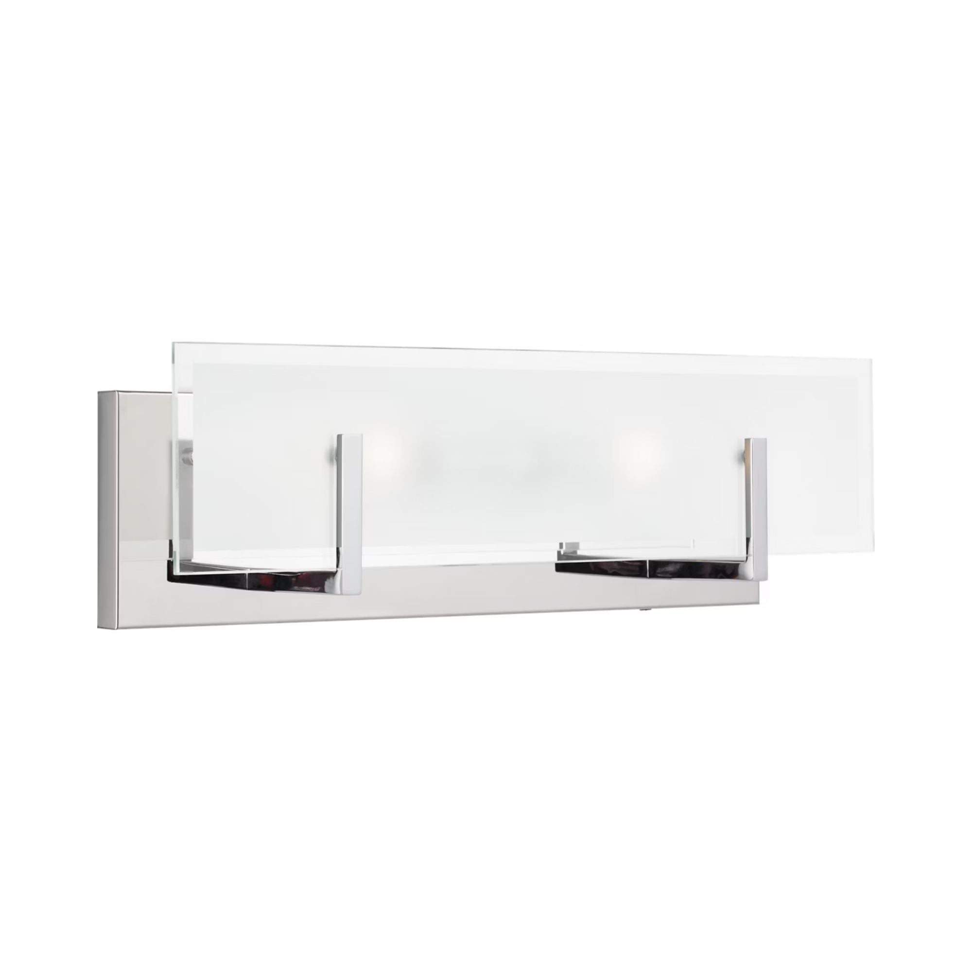 Syll 18" 2-Light LED Bathroom Vanity, Chrome Finish