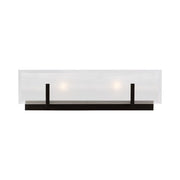 Syll 18" 2-Light LED Bathroom Vanity, Midnight Black Finish
