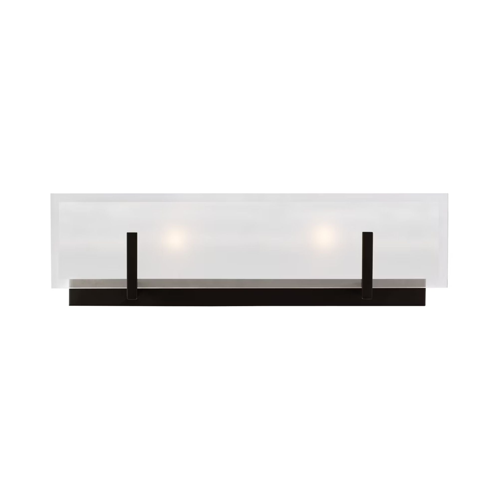 Syll 18" 2-Light LED Bathroom Vanity, Midnight Black Finish