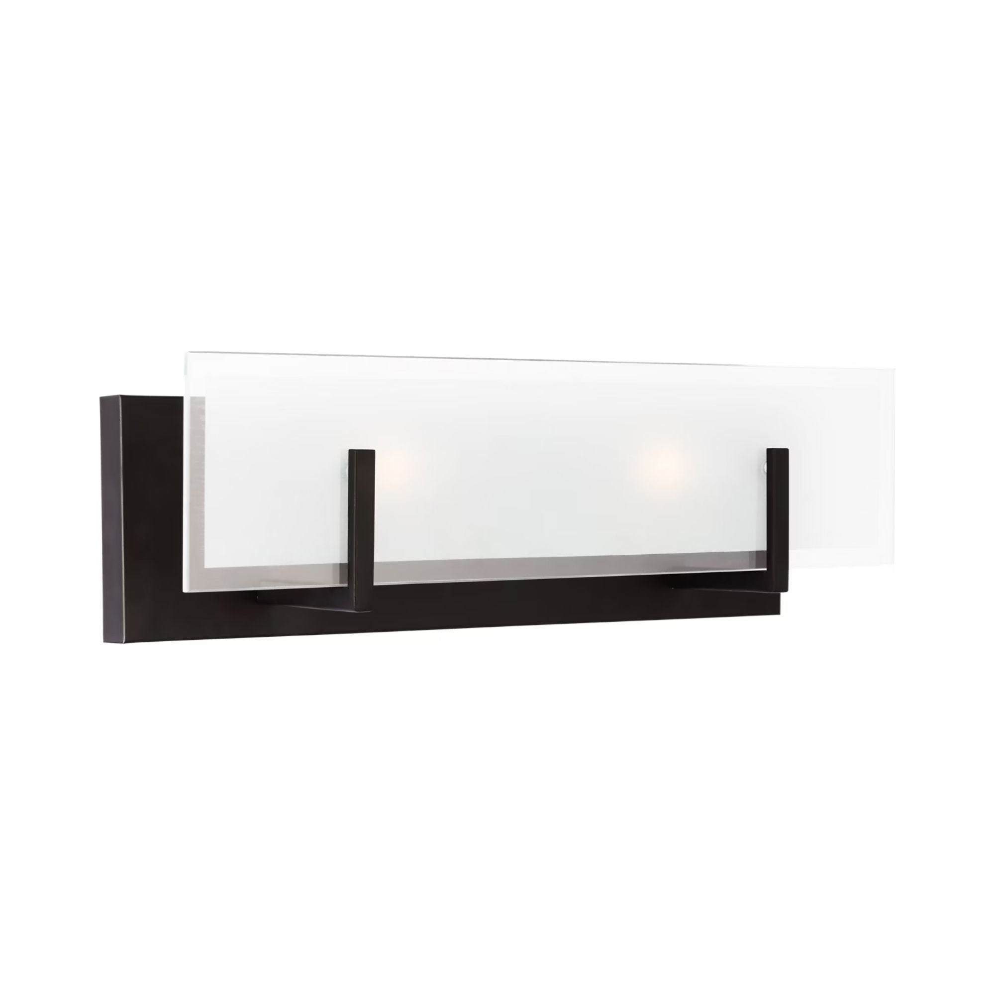 Syll 18" 2-Light LED Bathroom Vanity, Midnight Black Finish