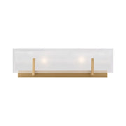 Syll 18" 2-Light LED Bathroom Vanity, Satin Brass Finish