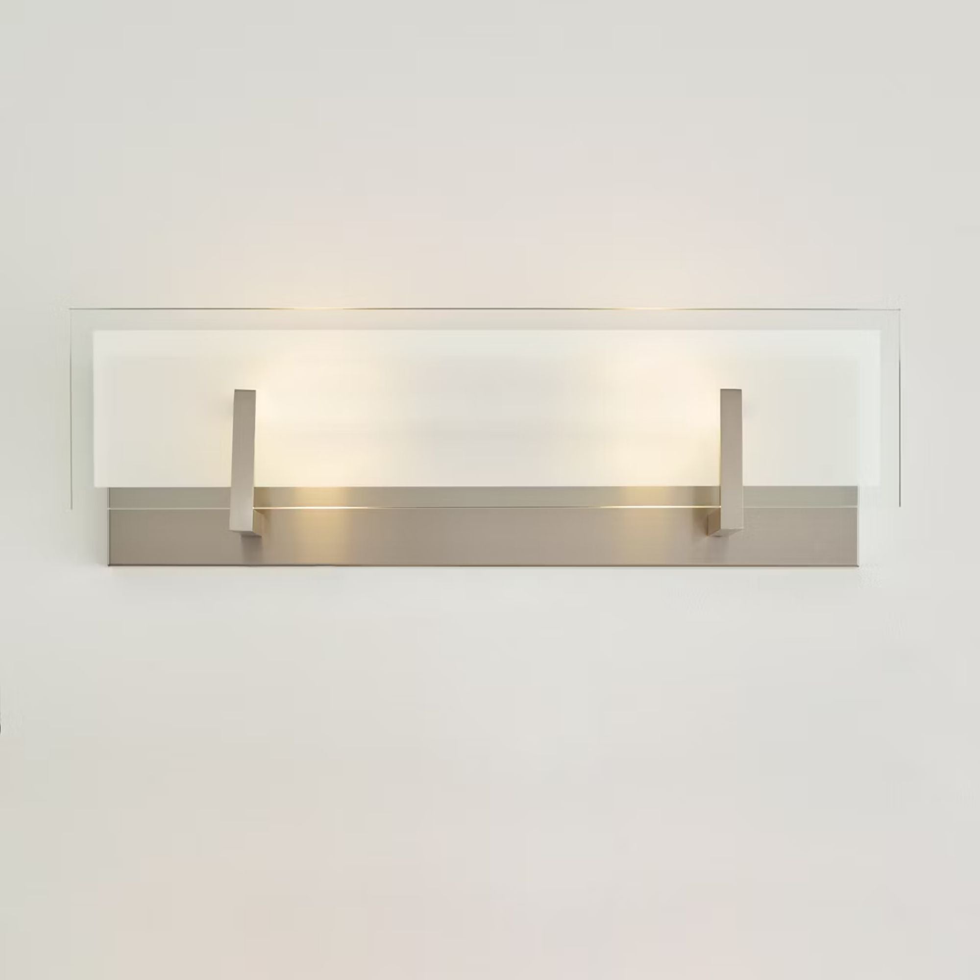 Syll 18" 2-Light LED Bathroom Vanity, Brushed Nickel Finish