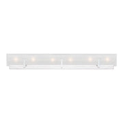 Syll 38" 6-Light Bathroom Vanity, Chrome Finish