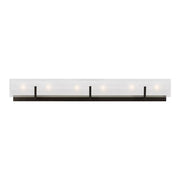 Syll 38" 6-Light Bathroom Vanity, Midnight Black Finish
