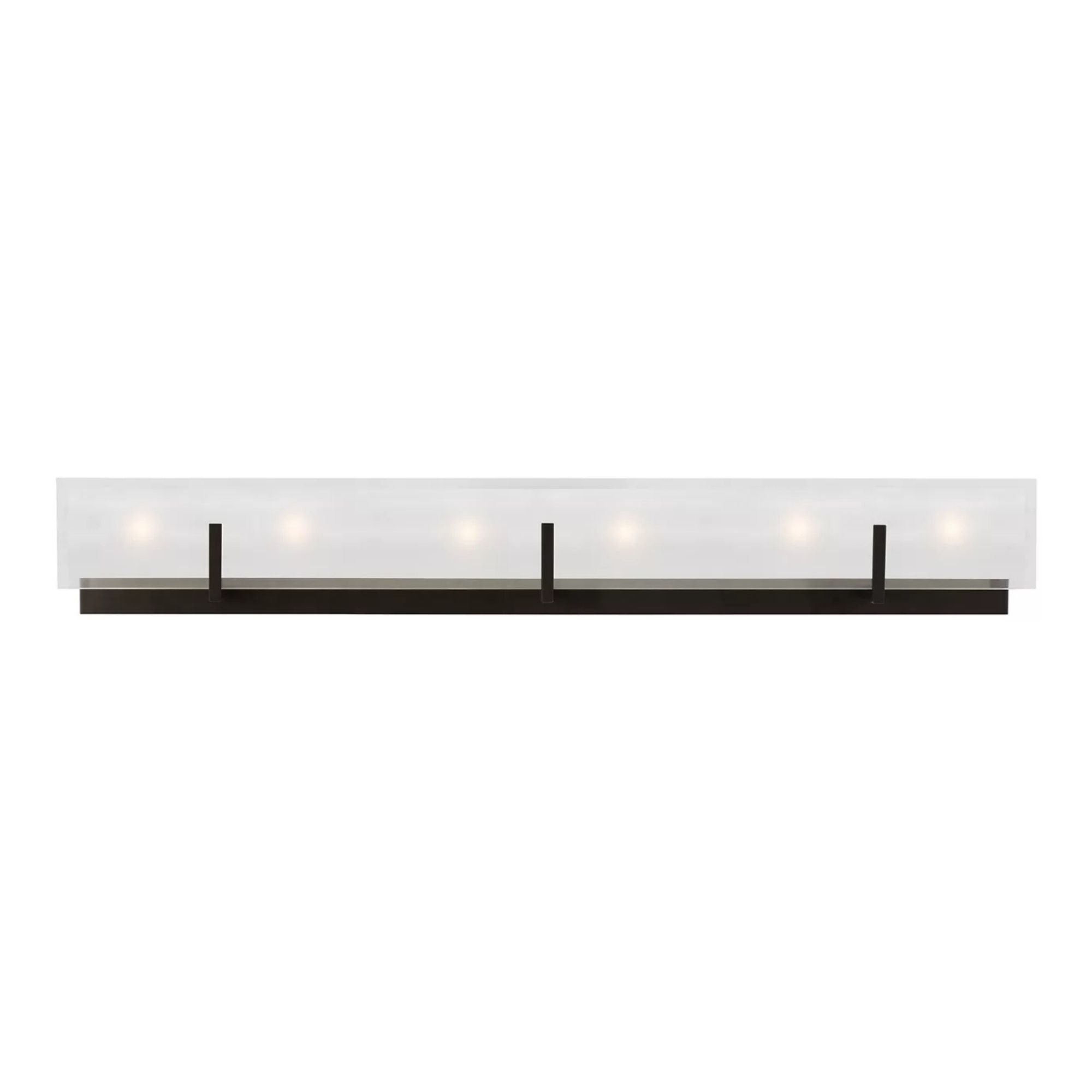 Syll 38" 6-Light Bathroom Vanity, Midnight Black Finish