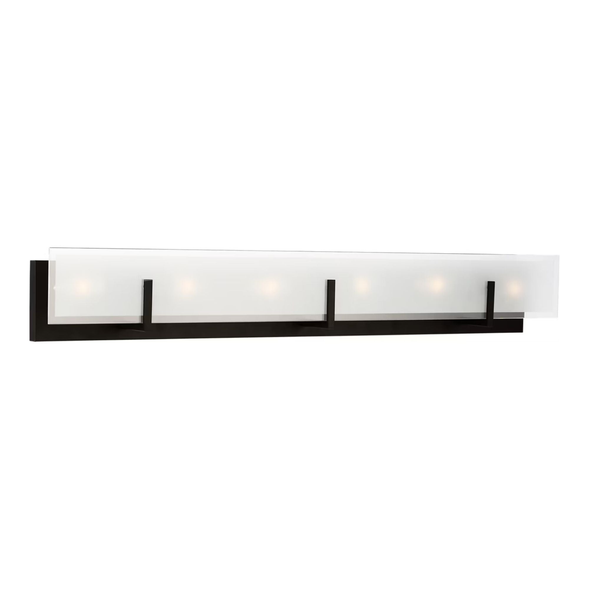 Syll 38" 6-Light Bathroom Vanity, Midnight Black Finish
