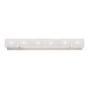 Syll 38" 6-Light Bathroom Vanity, Brushed Nickel Finish