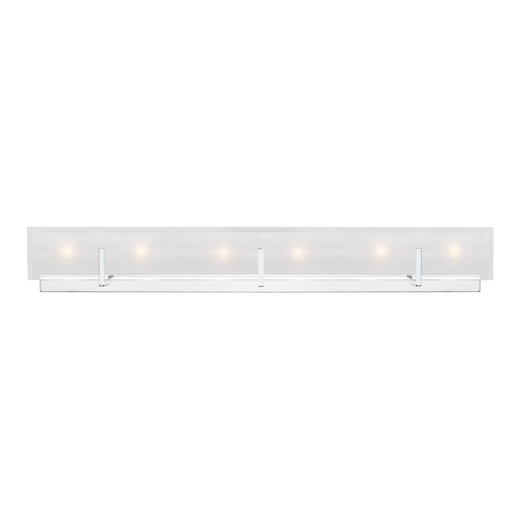Syll 38" 6-Light LED Bathroom Vanity, Chrome Finish