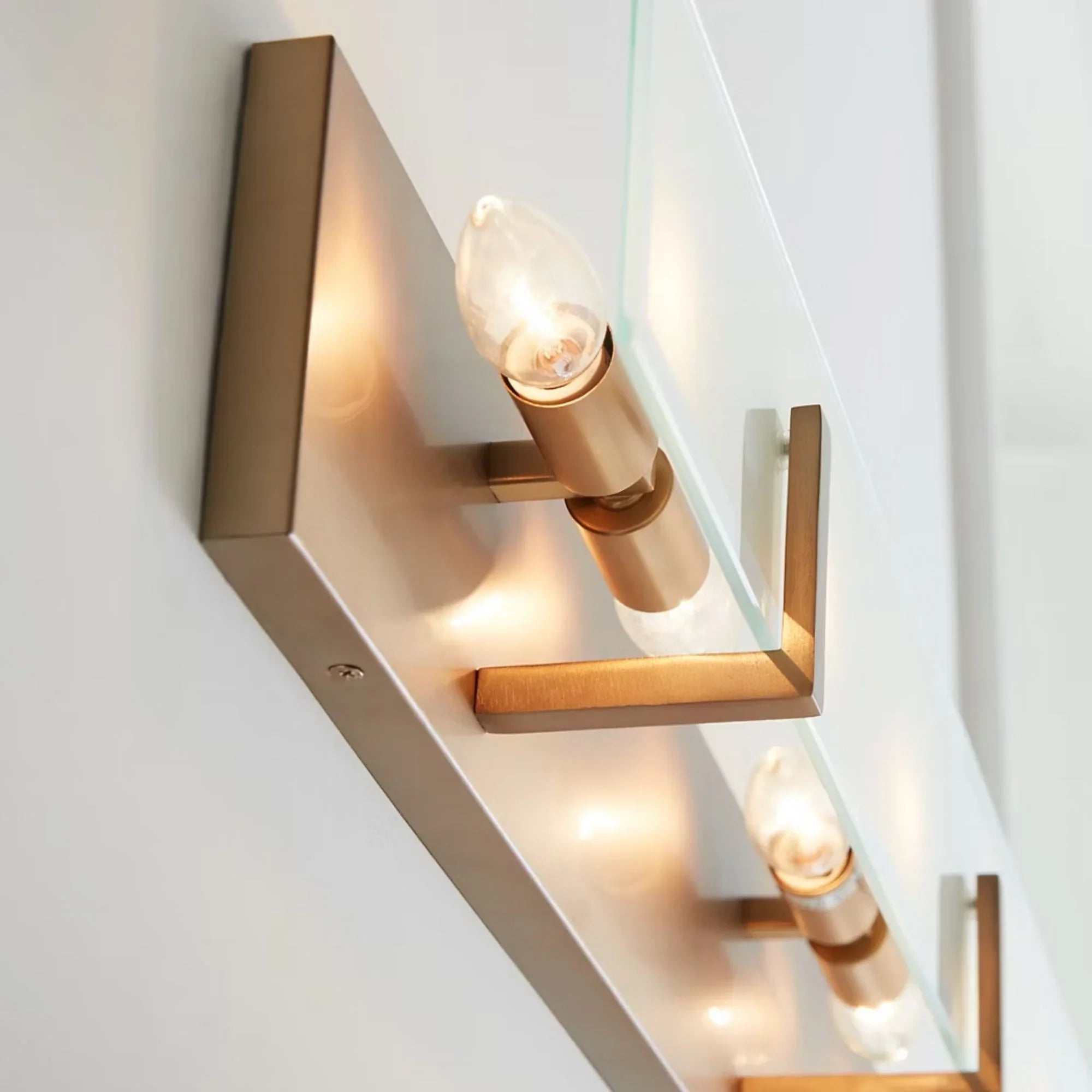 Syll 38" 6-Light LED Bathroom Vanity, Satin Brass Finish