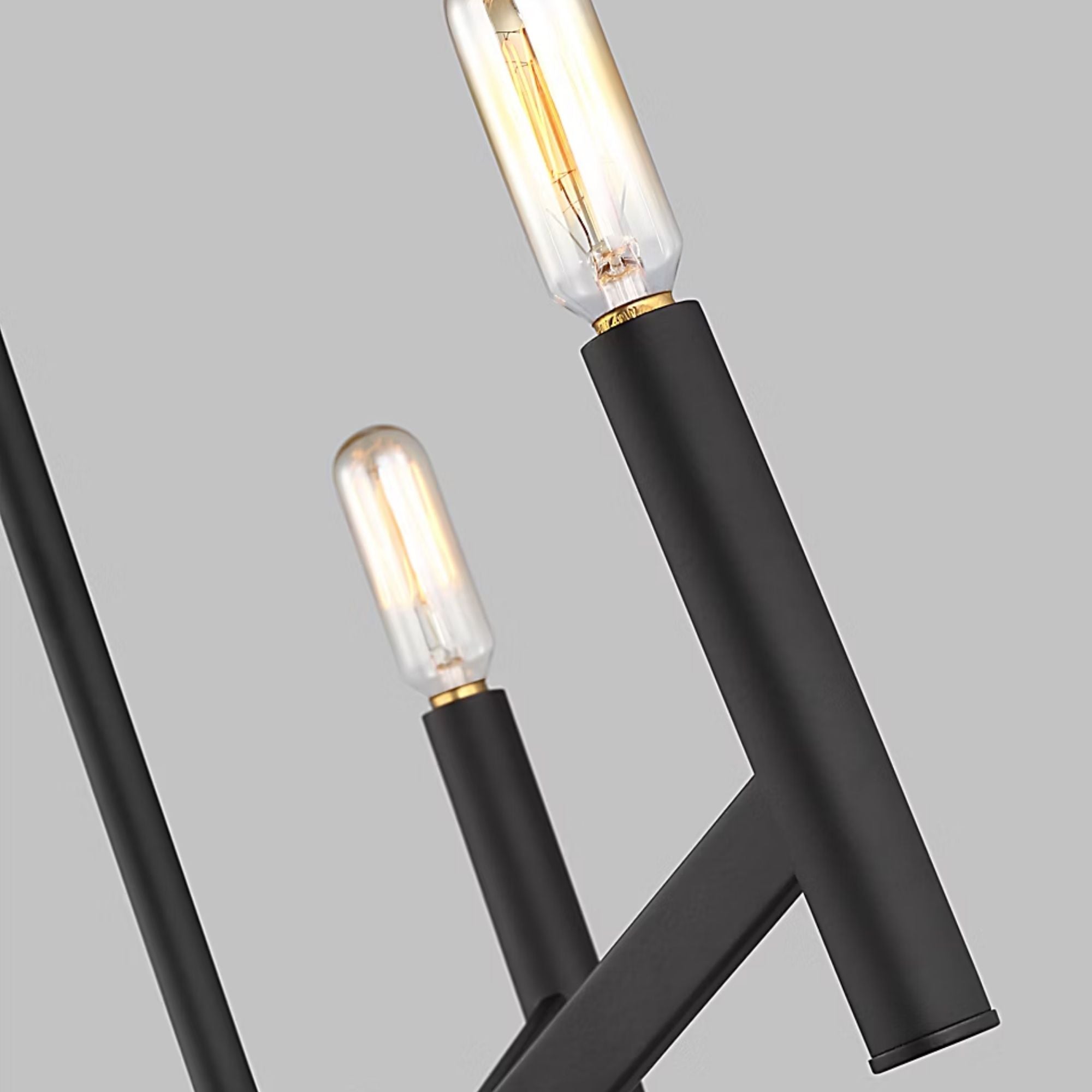 Vector 18" 3-Light LED Chandelier, Midnight Black Finish