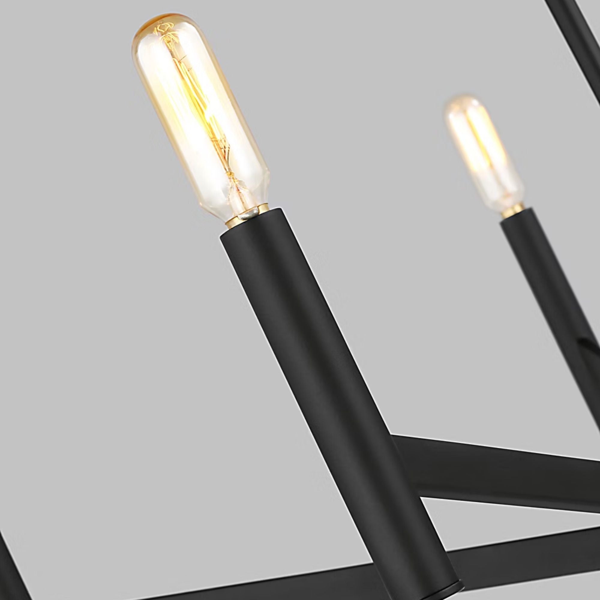 Vector 28" 5-Light LED Chandelier, Midnight Black Finish