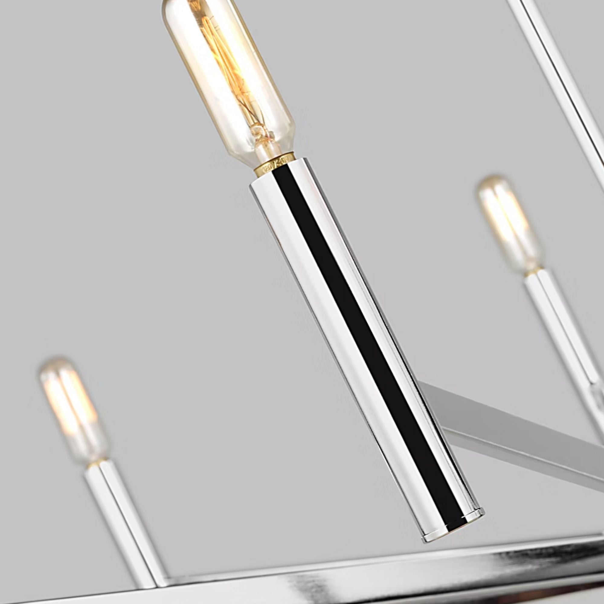 Vector 36" 9-Light Chandelier, Chrome Finish