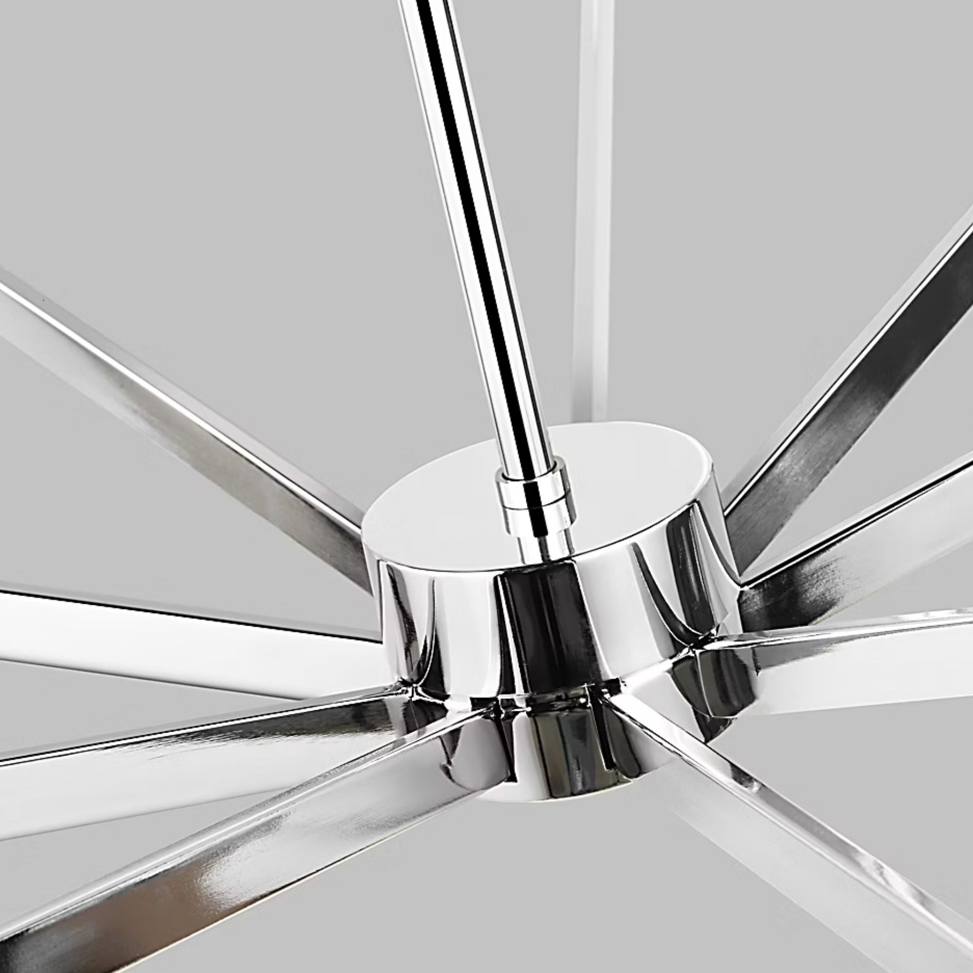 Vector 36" 9-Light Chandelier, Chrome Finish