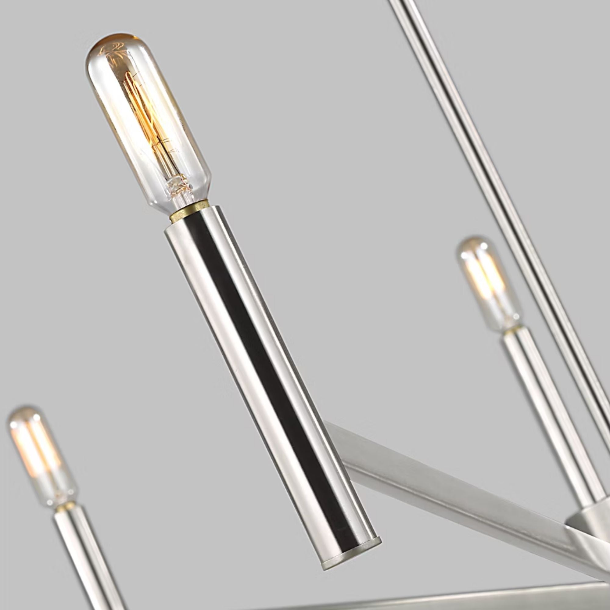 Vector 36" 9-Light Chandelier, Brushed Nickel Finish