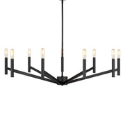 Vector 36" 9-Light LED Chandelier, Midnight Black Finish