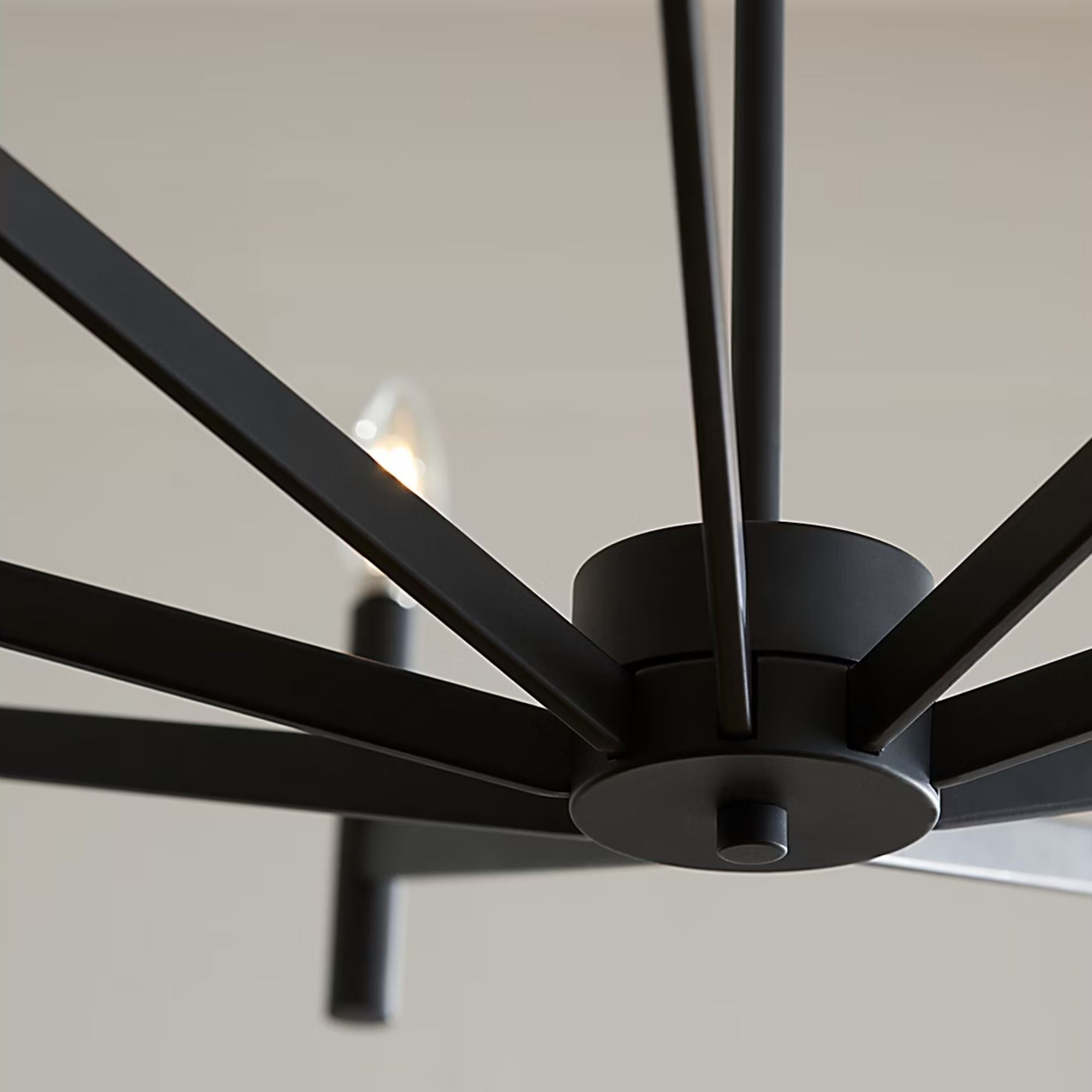 Vector 36" 9-Light LED Chandelier, Midnight Black Finish