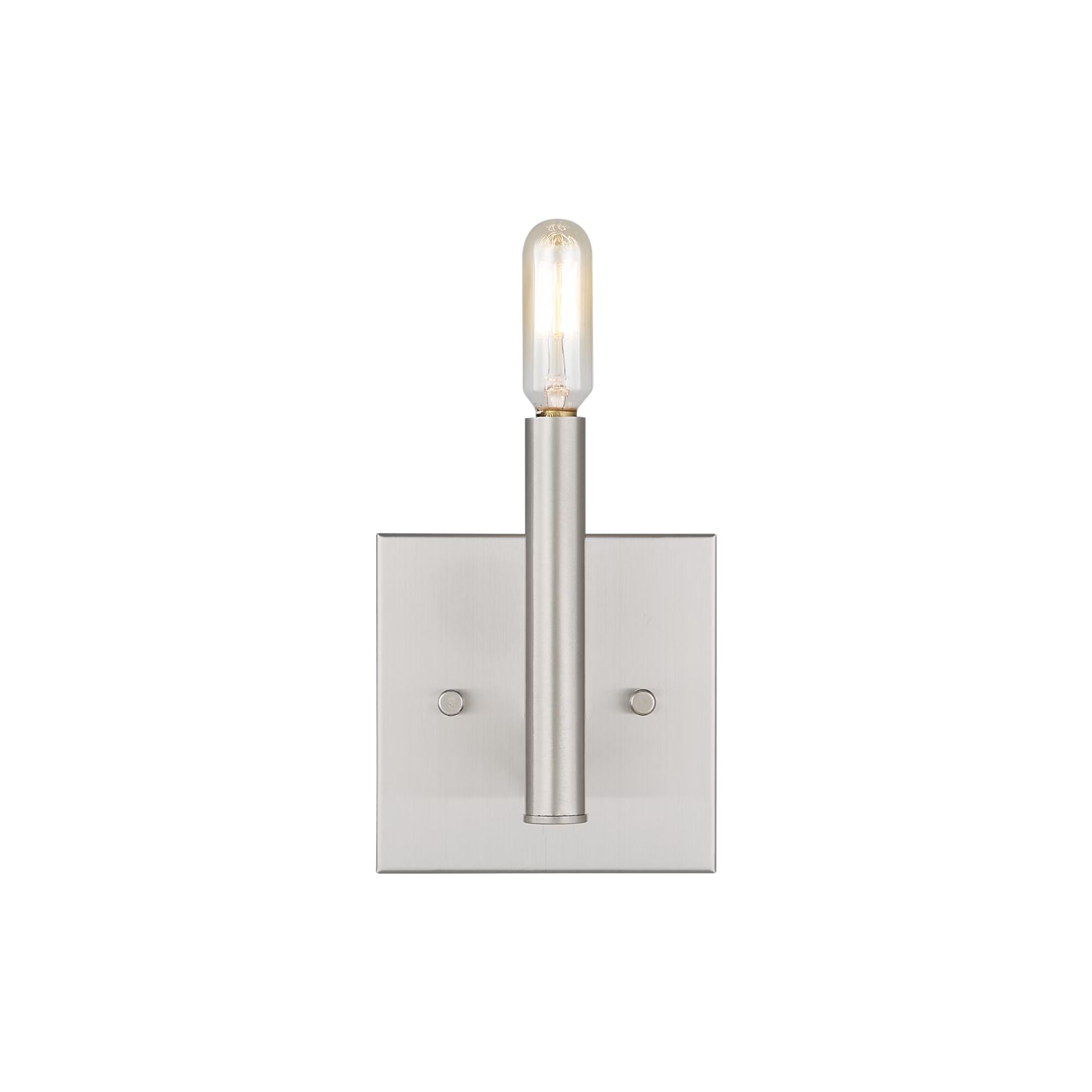 Vector 9" Wall Sconce, Brushed Nickel Finish