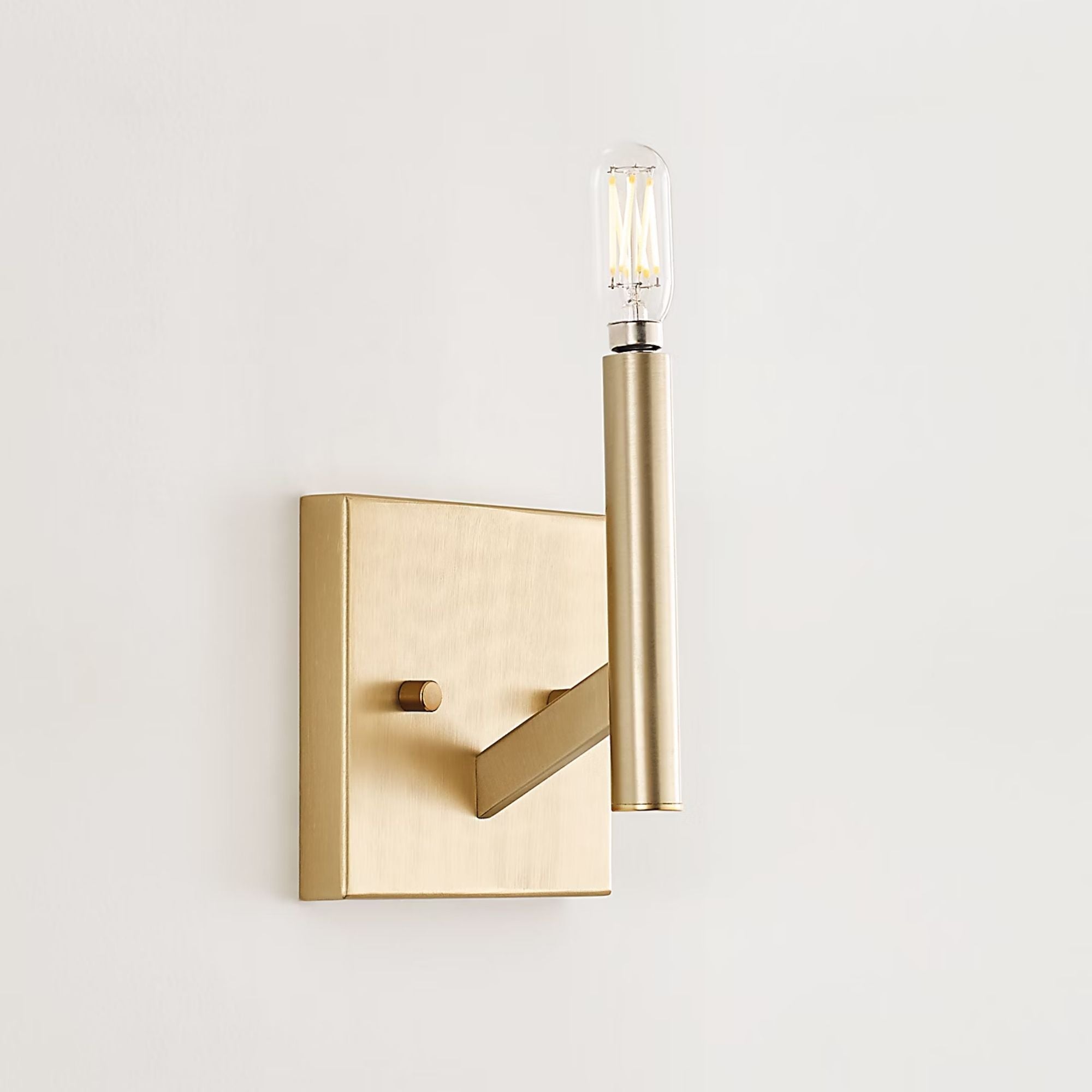 Vector 9" LED Wall Sconce, Satin Brass Finish
