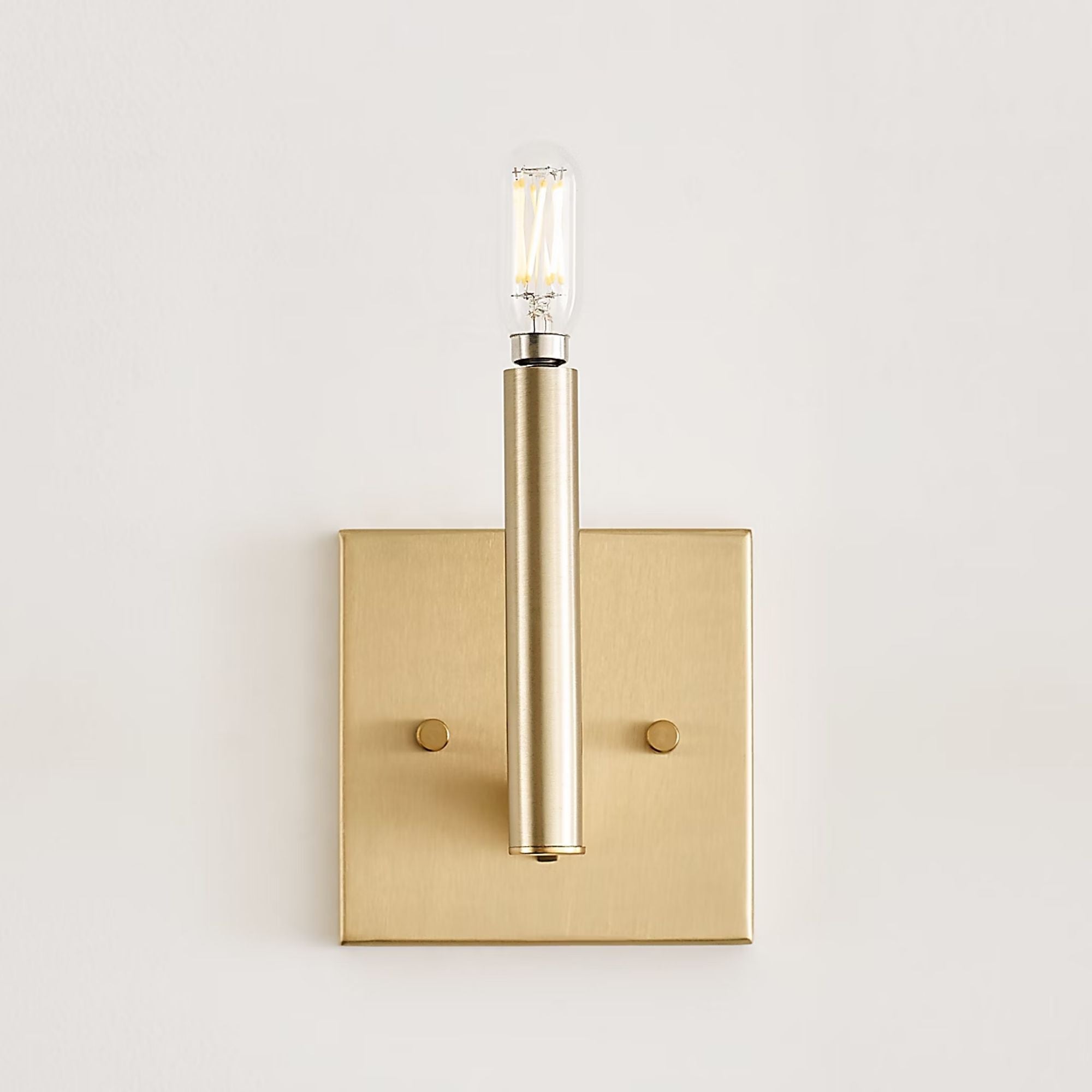 Vector 9" LED Wall Sconce, Satin Brass Finish