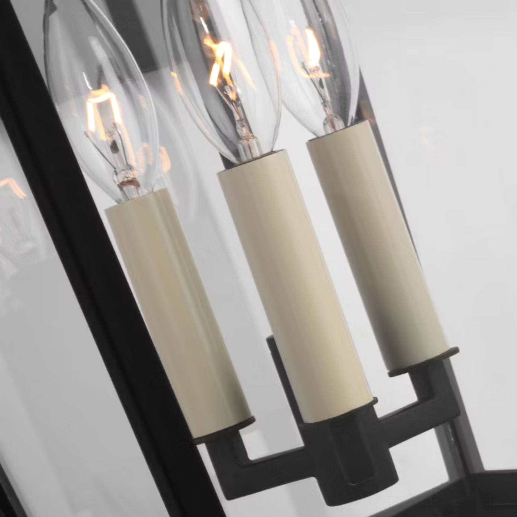 Warren 23" 3-Light Medium Wall Lantern, Textured Black Finish