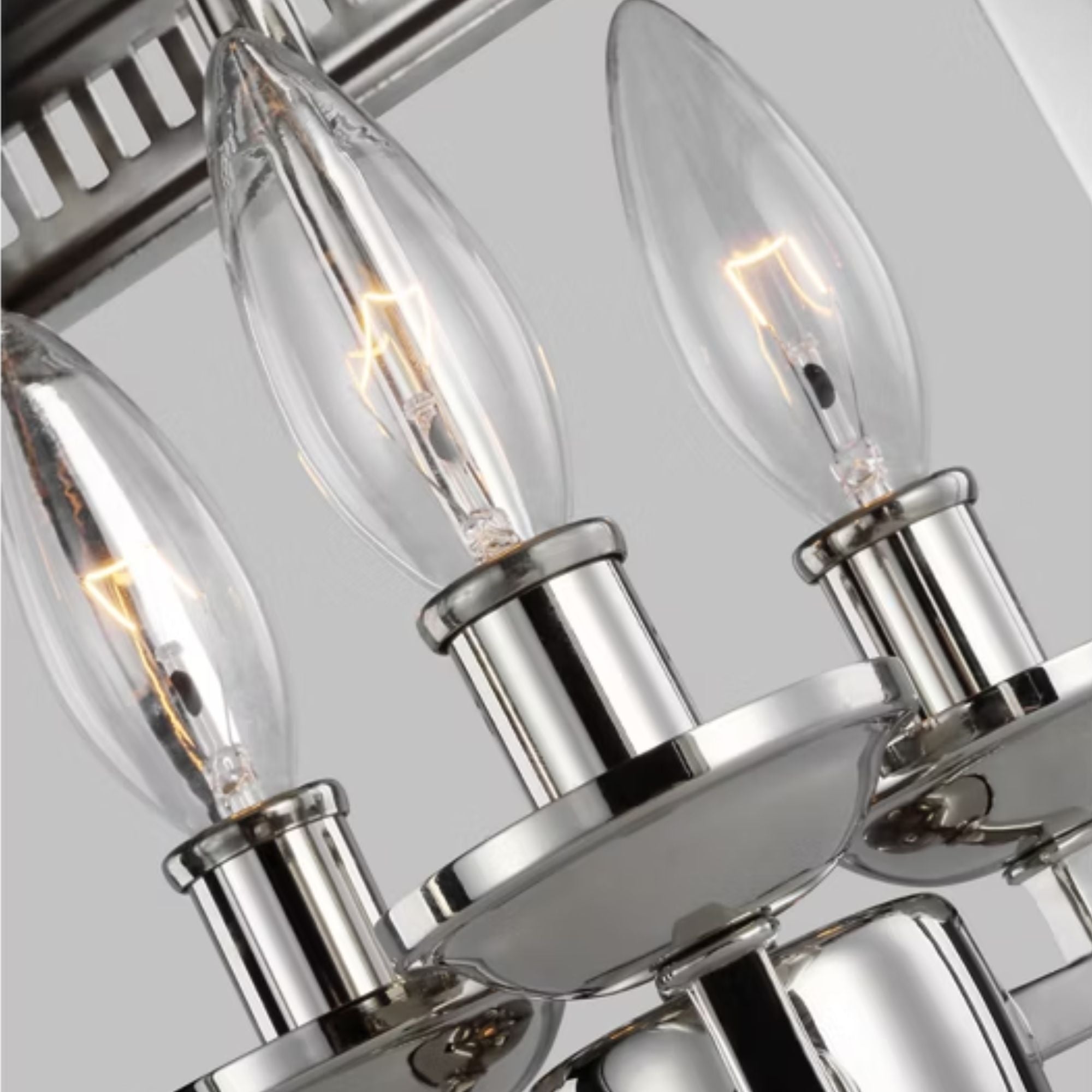 Woodruff 13" 3-Light Flush Mount, Polished Nickel Finish