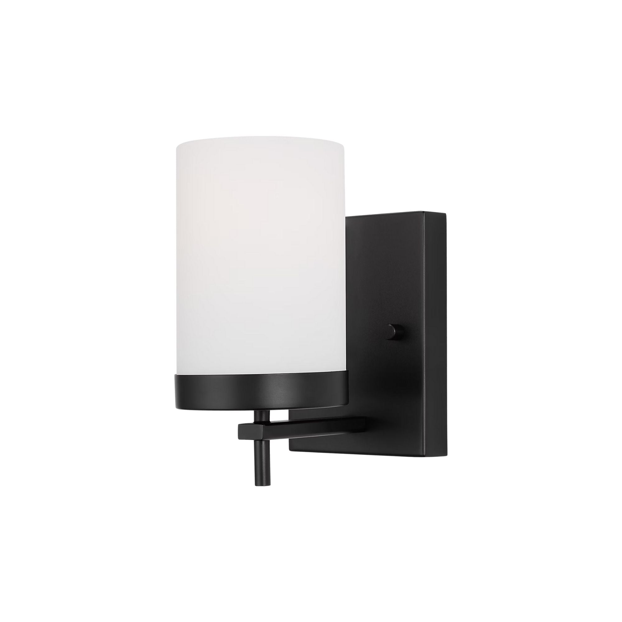 Zire 8" Bath Sconce, Midnight Black Finish