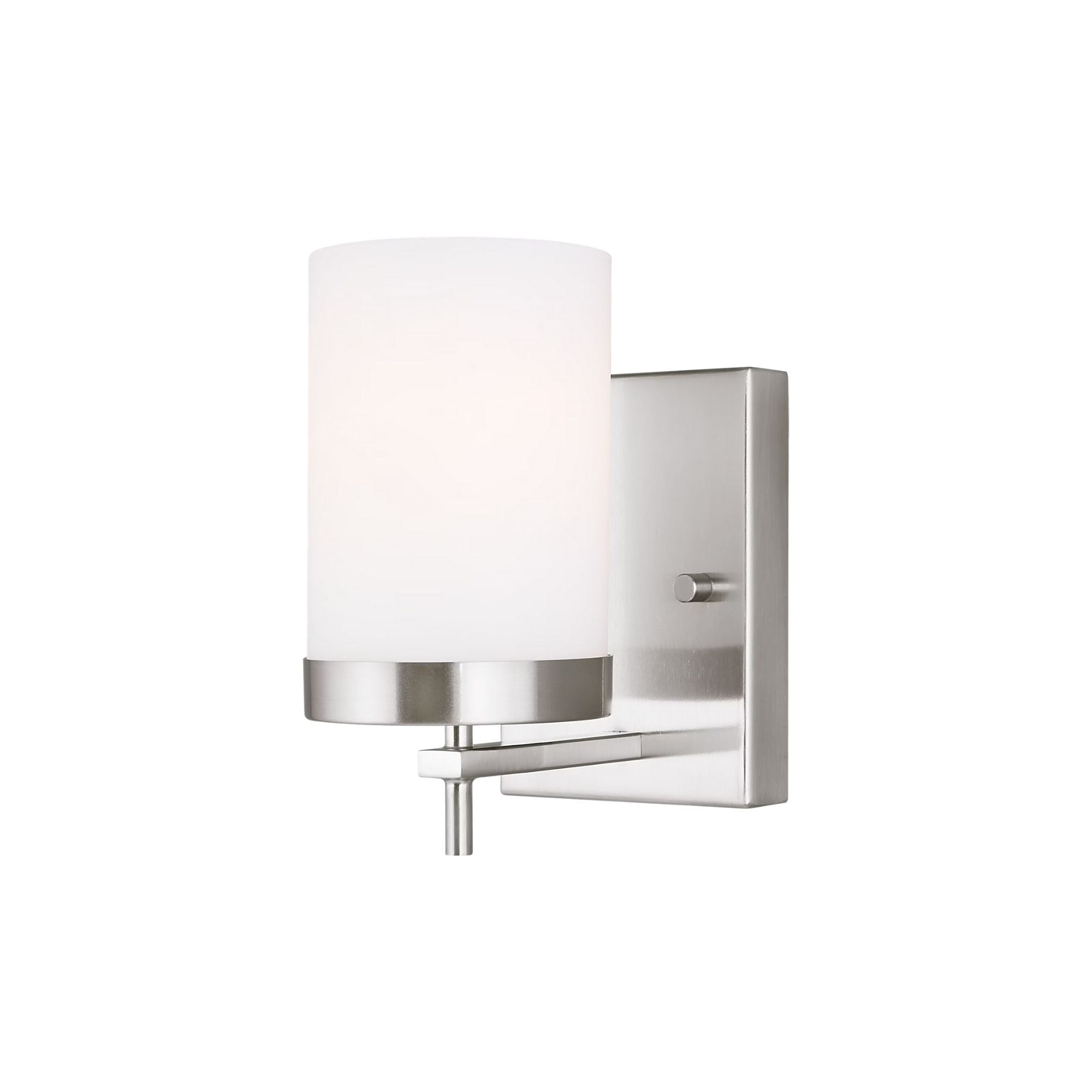 Zire 8" Bath Sconce, Brushed Nickel Finish