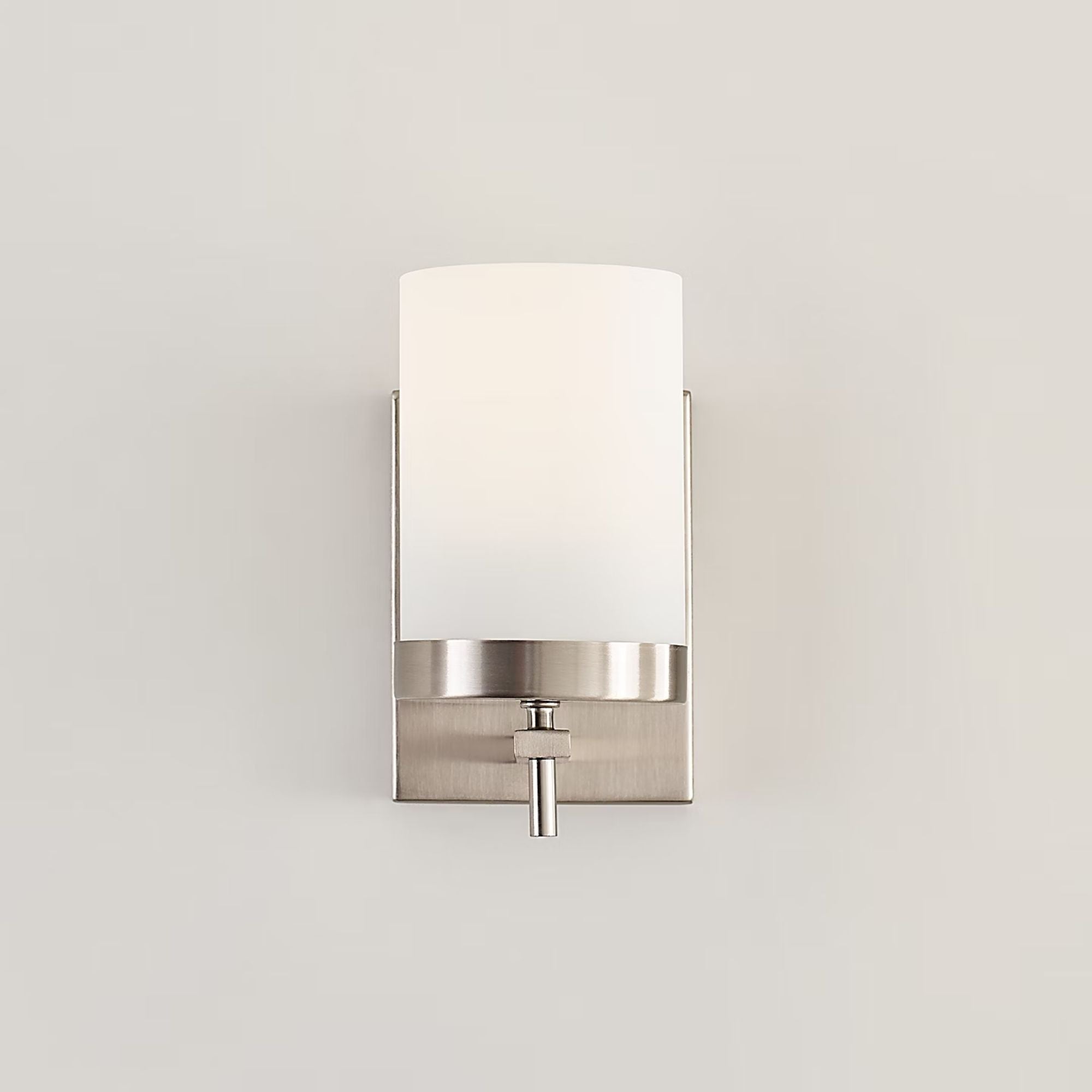 Zire 8" Bath Sconce, Brushed Nickel Finish