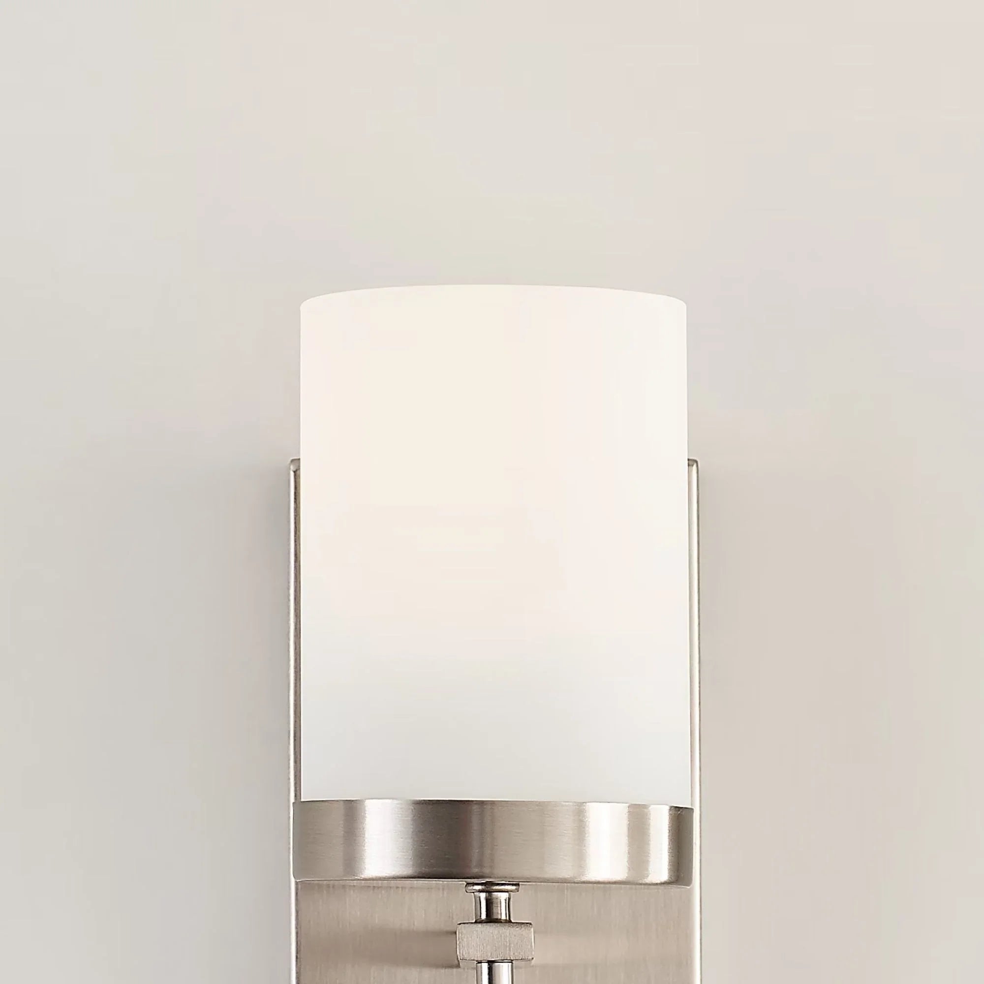 Zire 8" Bath Sconce, Brushed Nickel Finish