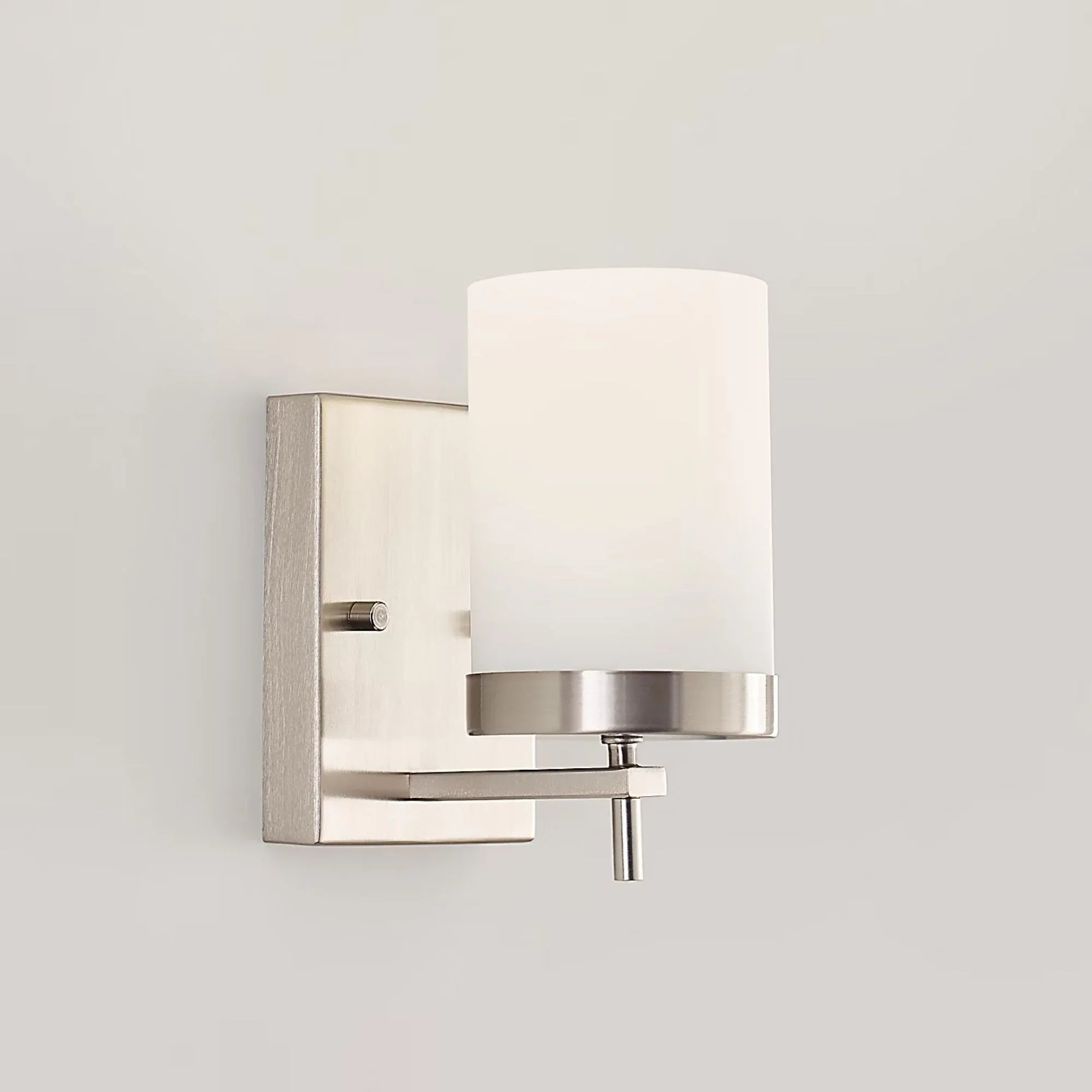 Zire 8" Bath Sconce, Brushed Nickel Finish