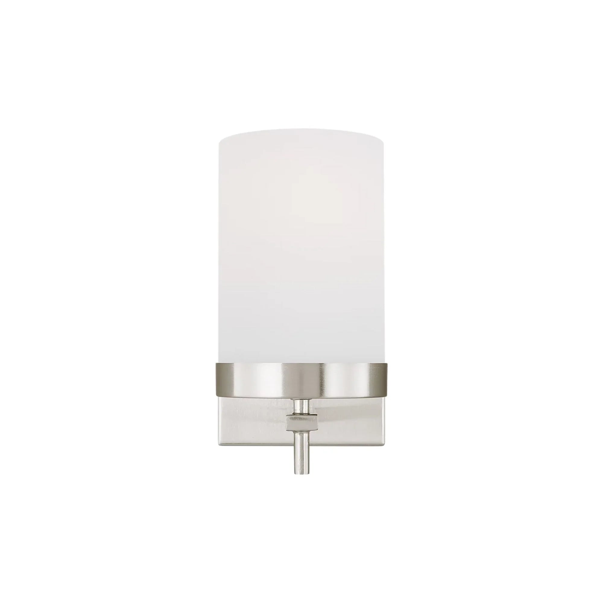 Zire 8" Bath Sconce, Brushed Nickel Finish