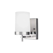 Zire 8" LED Bath Sconce, Chrome Finish
