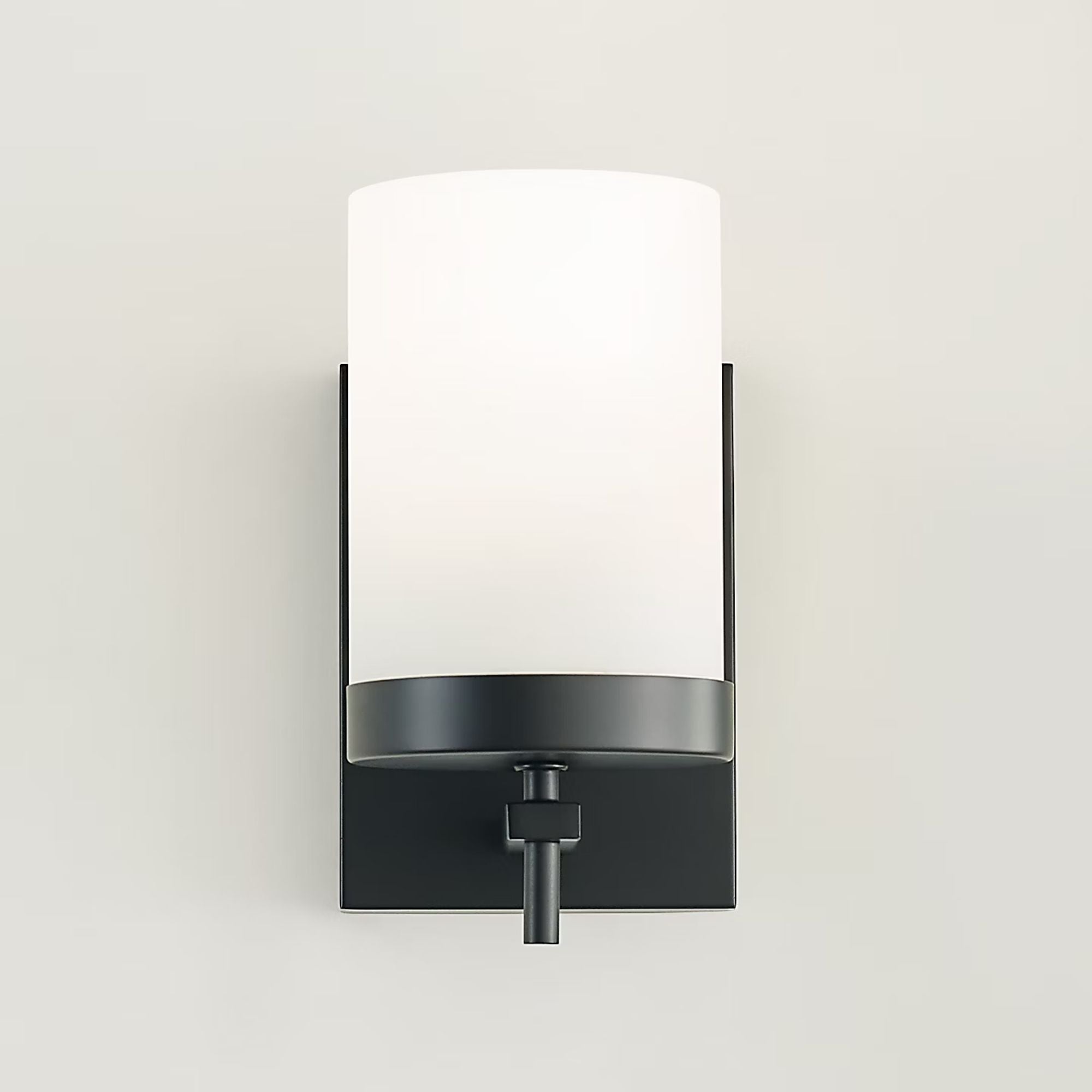 Zire 8" LED Bath Sconce, Midnight Black Finish