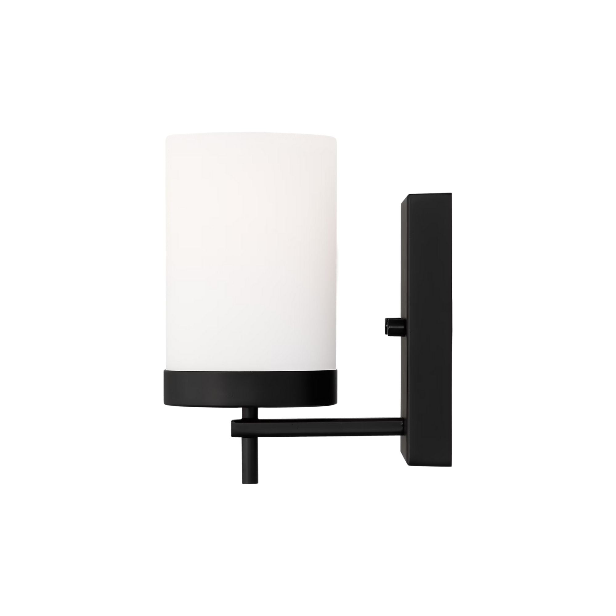 Zire 8" LED Bath Sconce, Midnight Black Finish