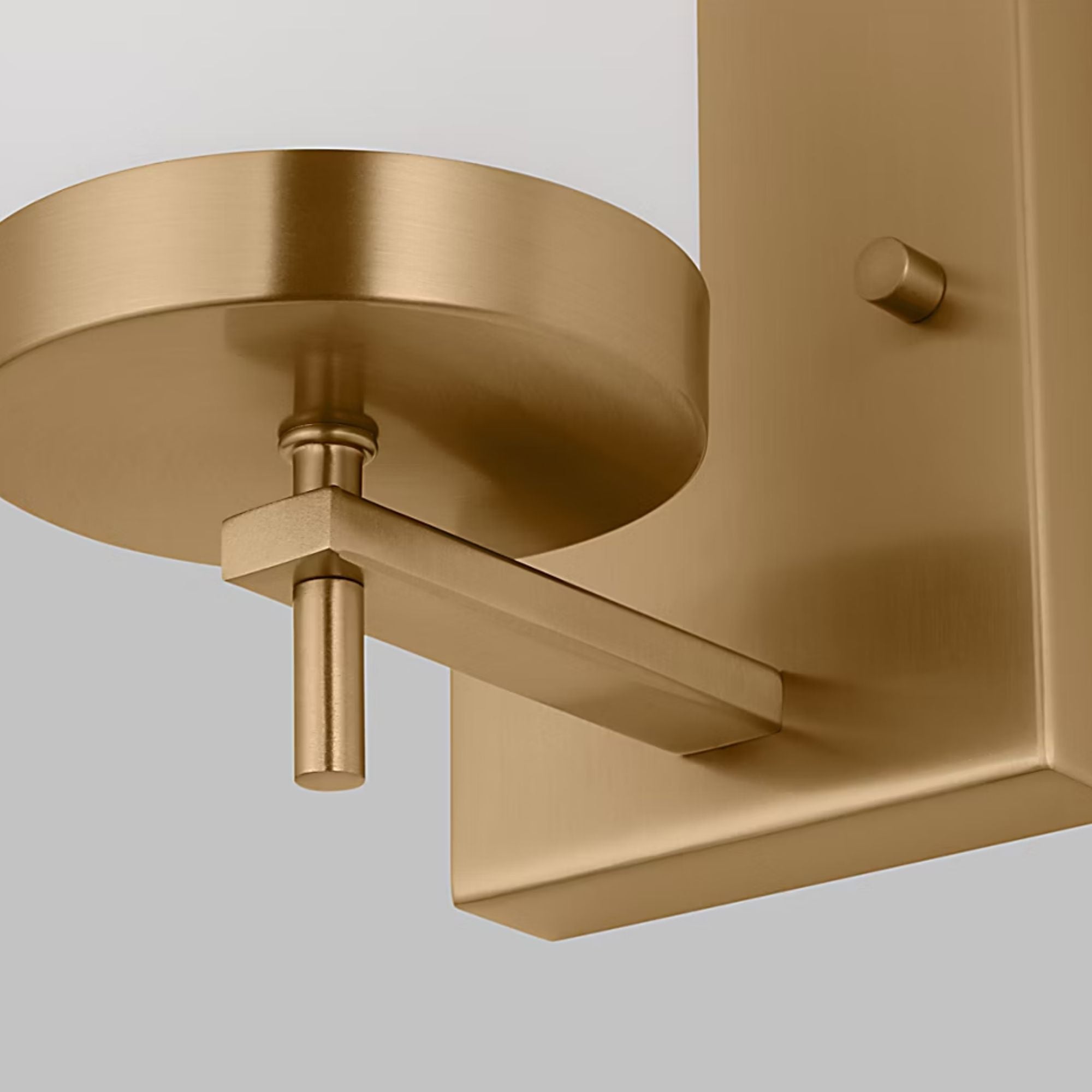 Zire 8" LED Bath Sconce, Satin Brass Finish