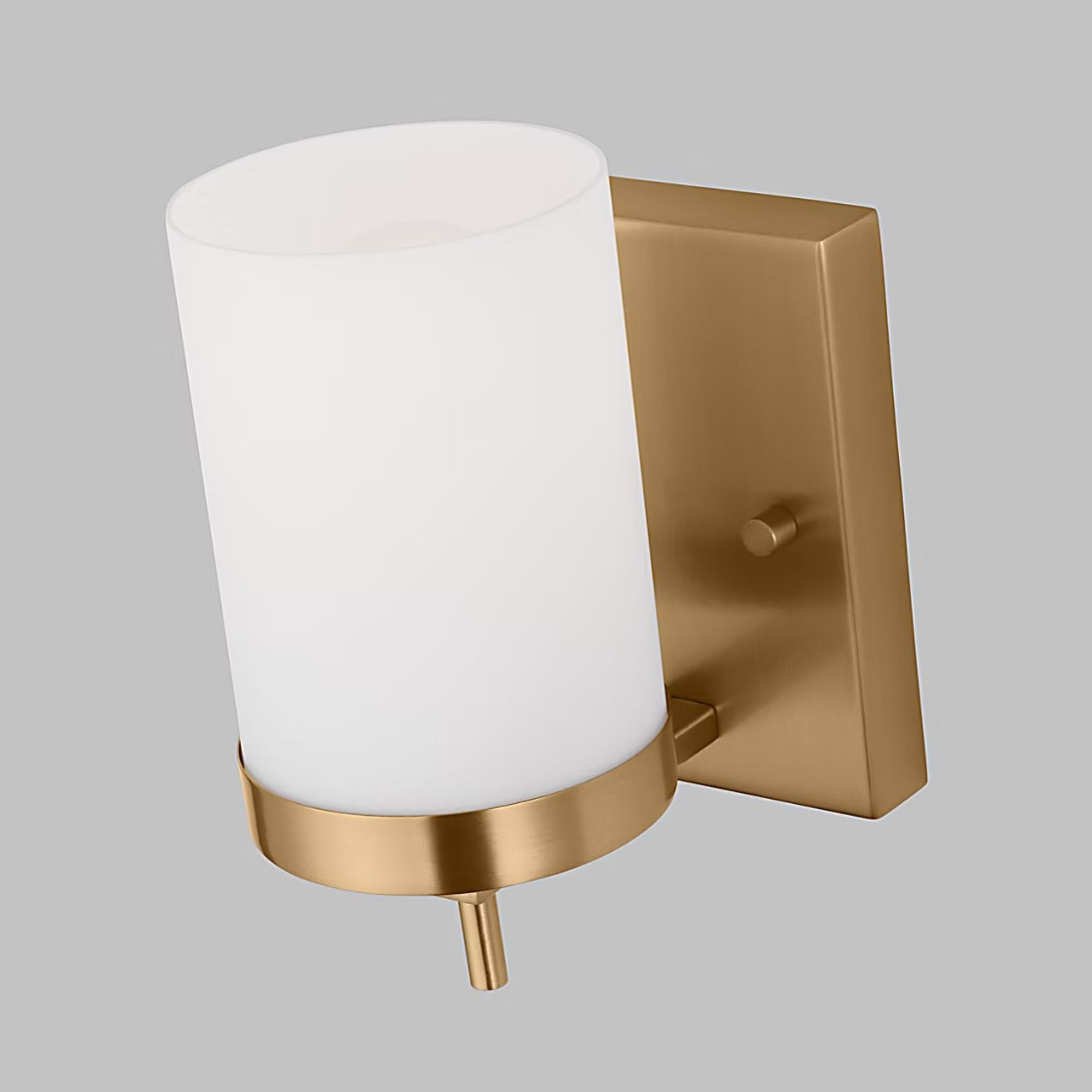 Zire 8" LED Bath Sconce, Satin Brass Finish