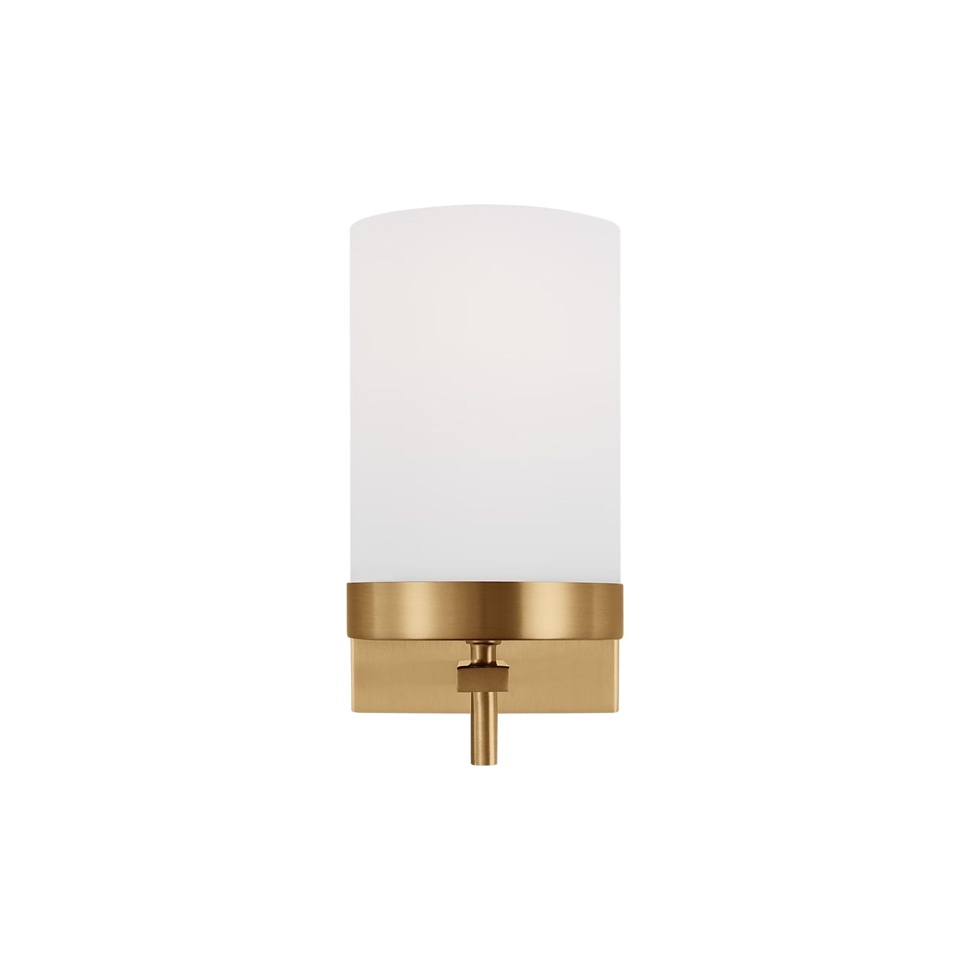 Zire 8" LED Bath Sconce, Satin Brass Finish