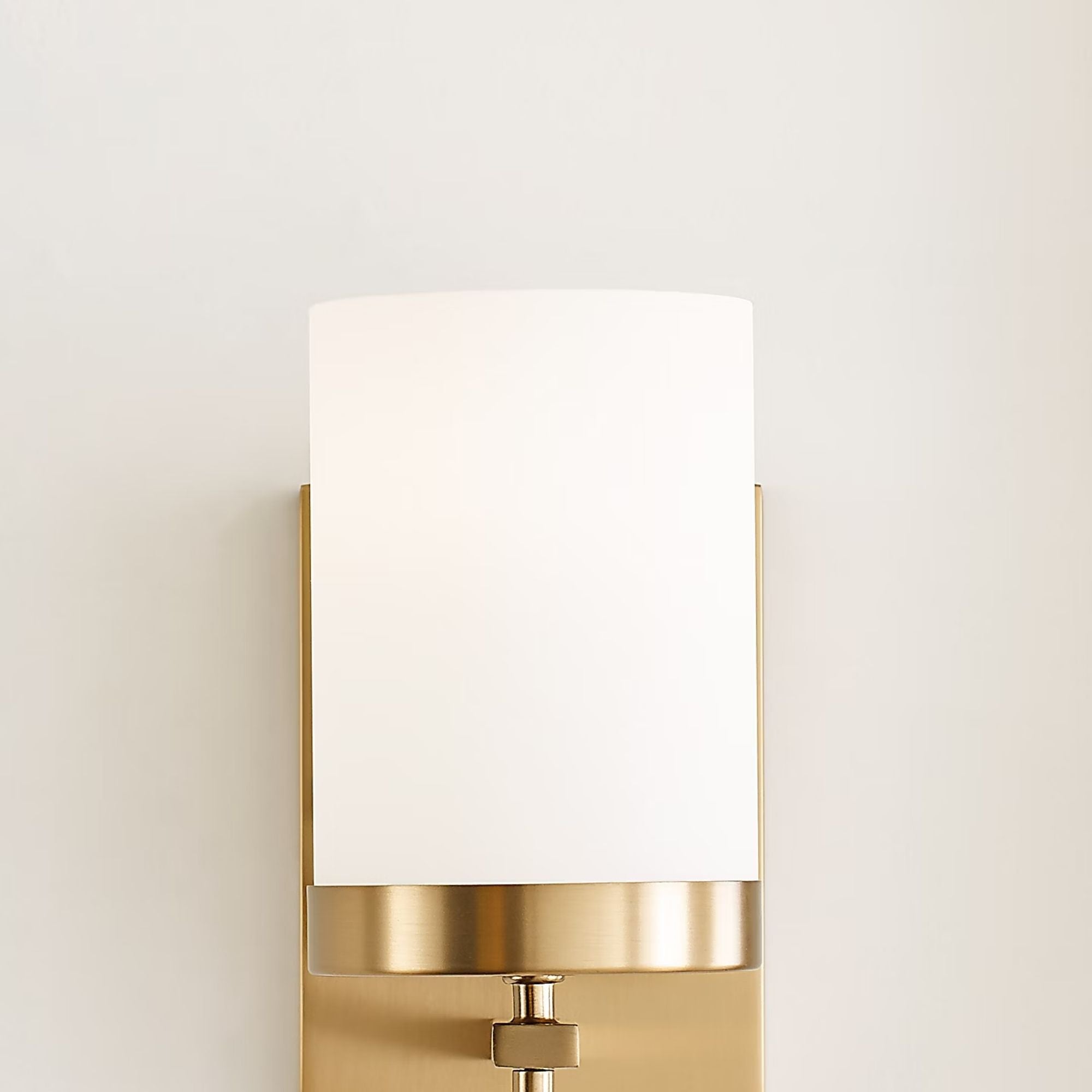 Zire 8" LED Bath Sconce, Satin Brass Finish