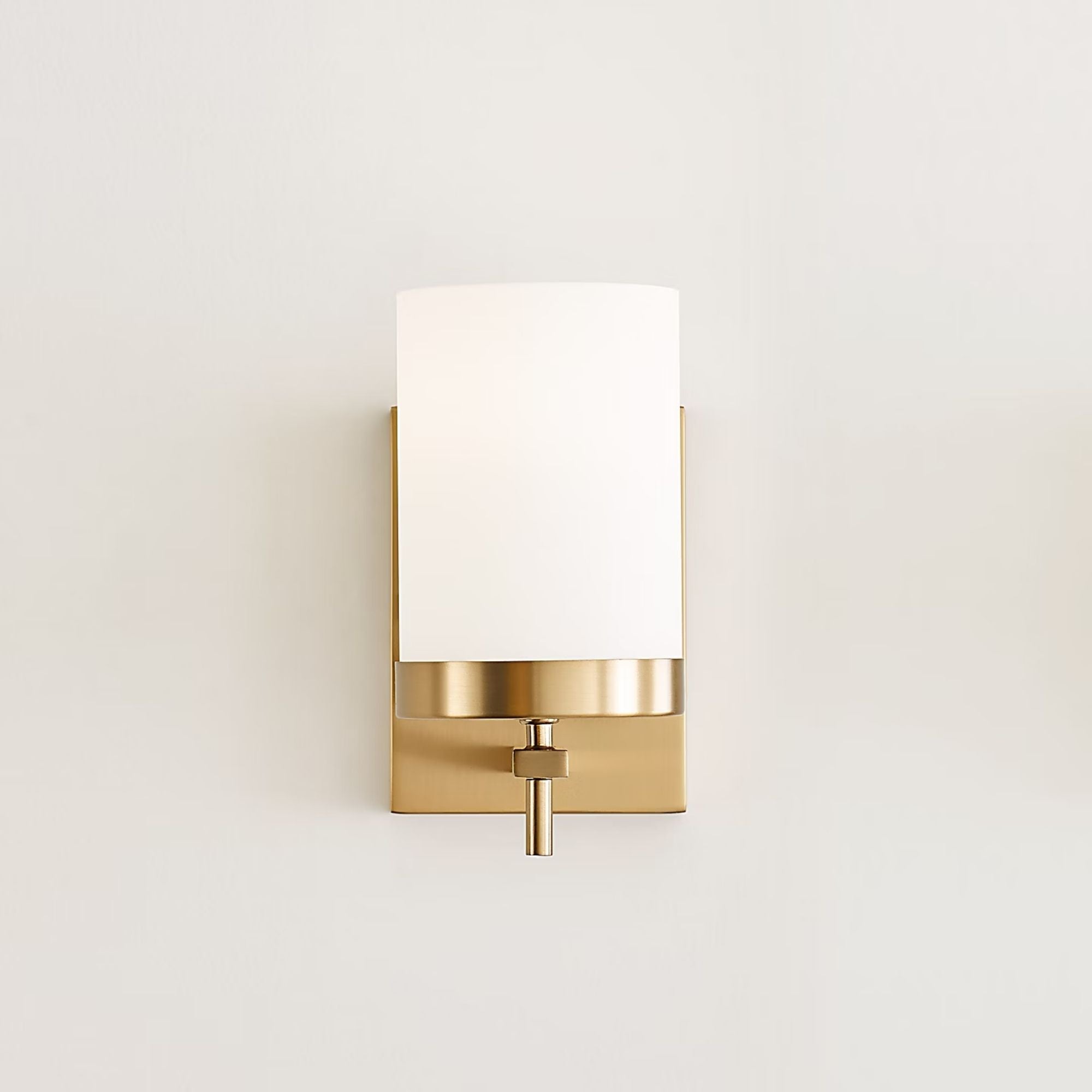 Zire 8" LED Bath Sconce, Satin Brass Finish