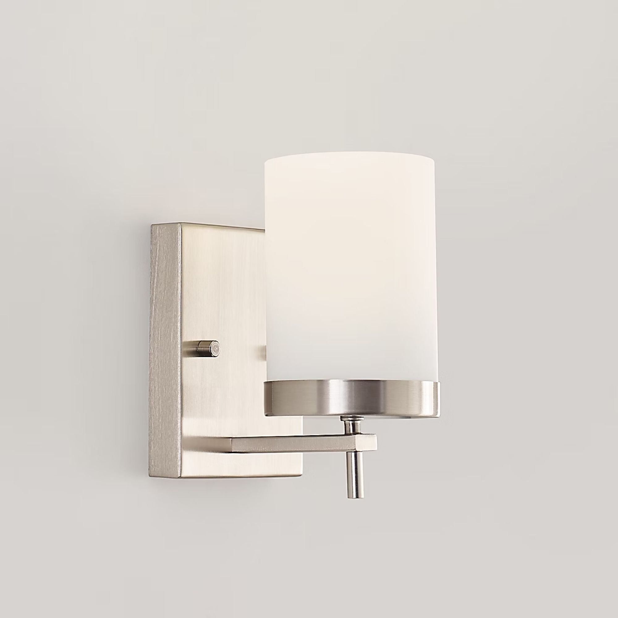 Zire 8" LED Bath Sconce, Brushed Nickel Finish