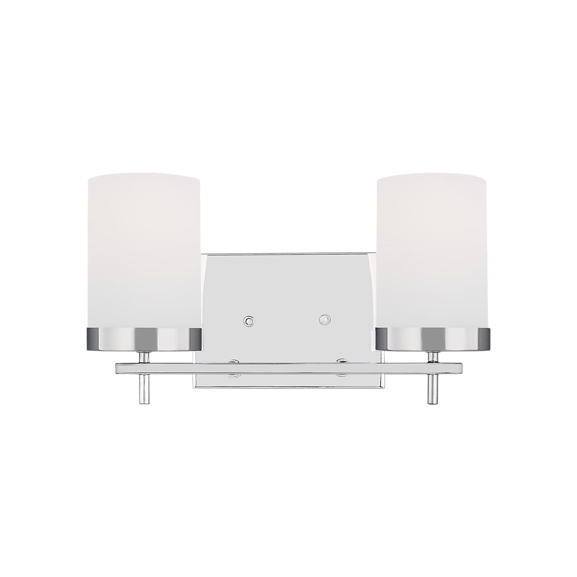 Zire 14" 2-Light Bathroom Vanity, Chrome Finish