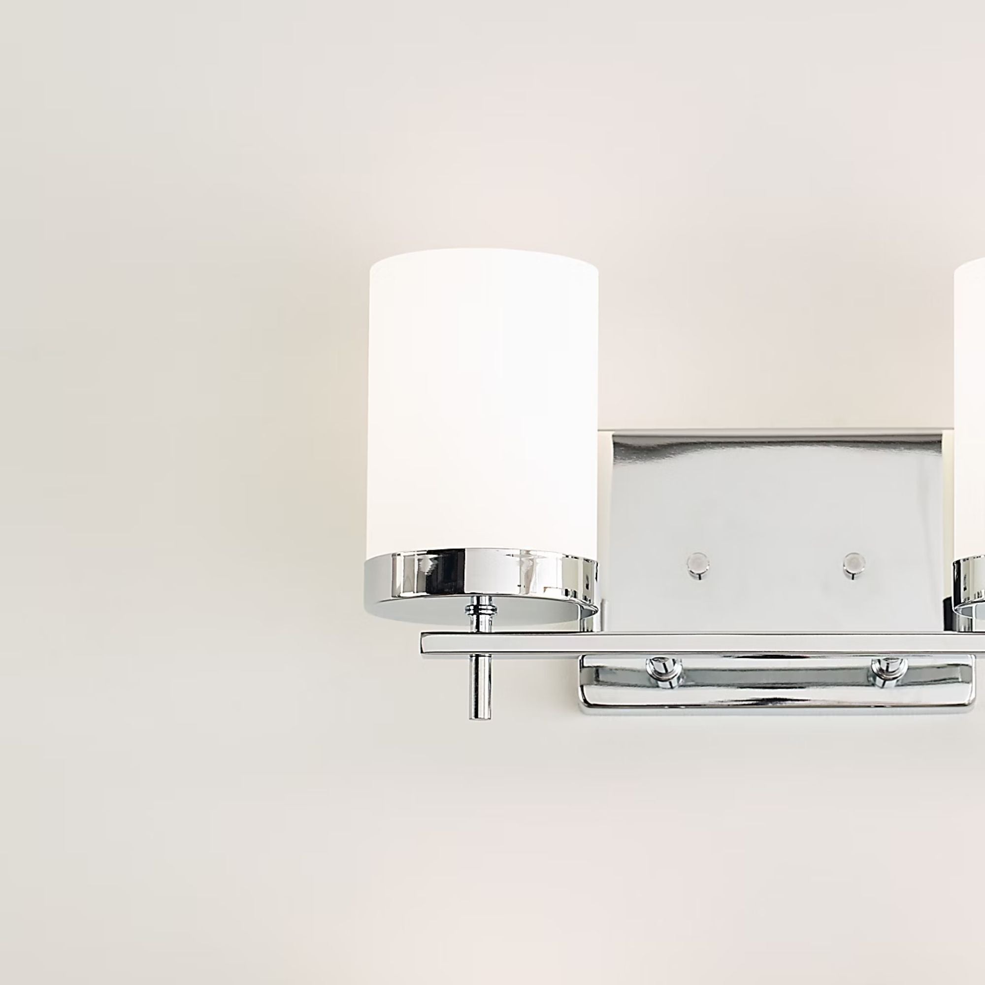 Zire 14" 2-Light Bathroom Vanity, Chrome Finish