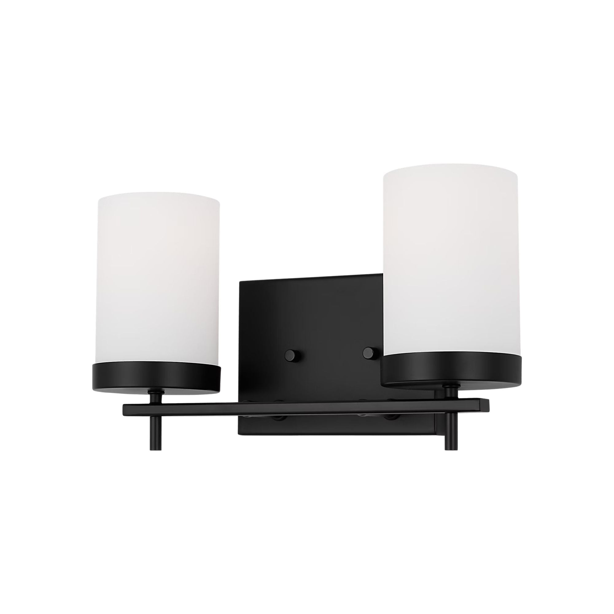 Zire 14" 2-Light Bathroom Vanity, Midnight Black Finish