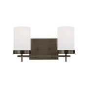 Zire 14" 2-Light Bathroom Vanity, Brushed Oil Rubbed Bronze Finish