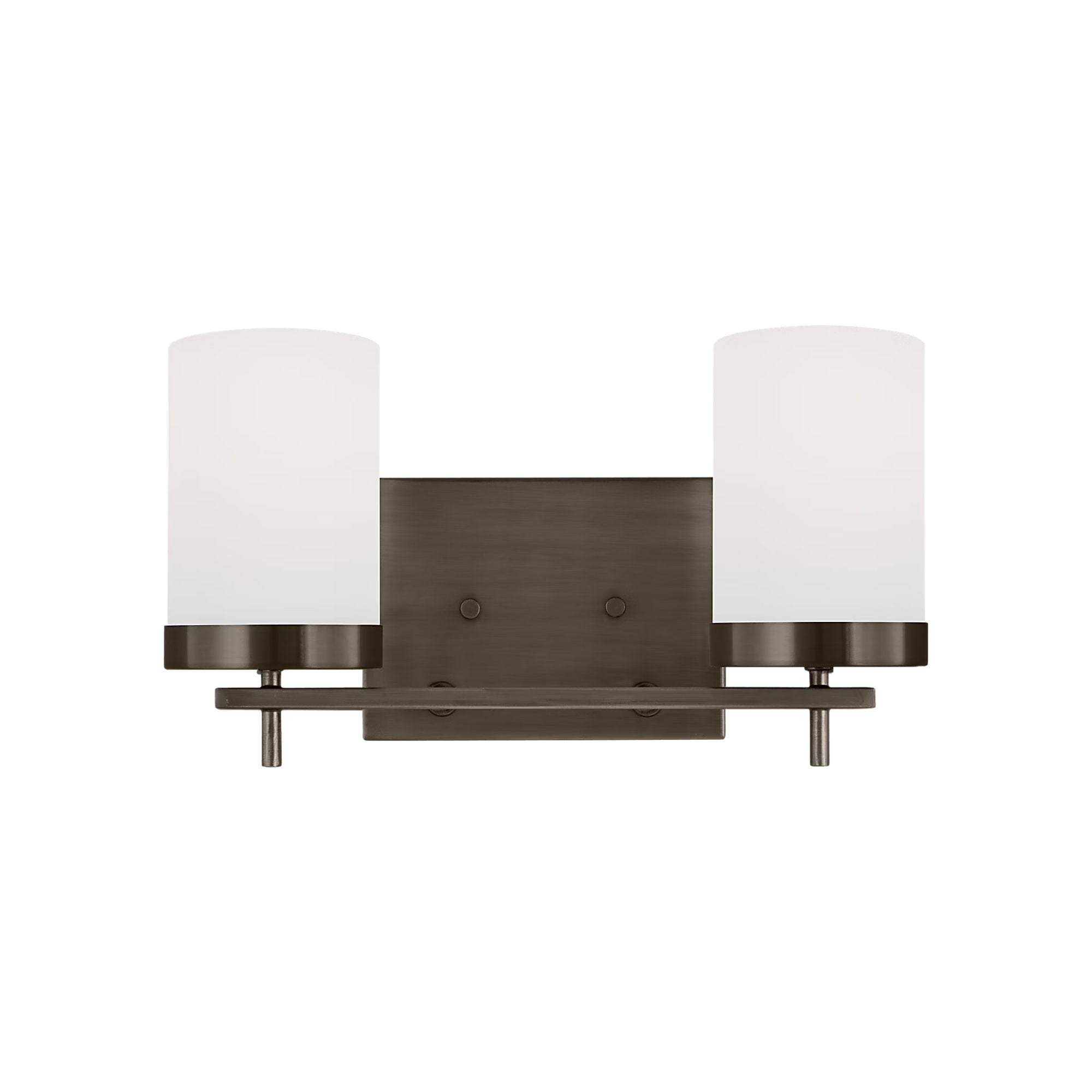 Zire 14" 2-Light Bathroom Vanity, Brushed Oil Rubbed Bronze Finish