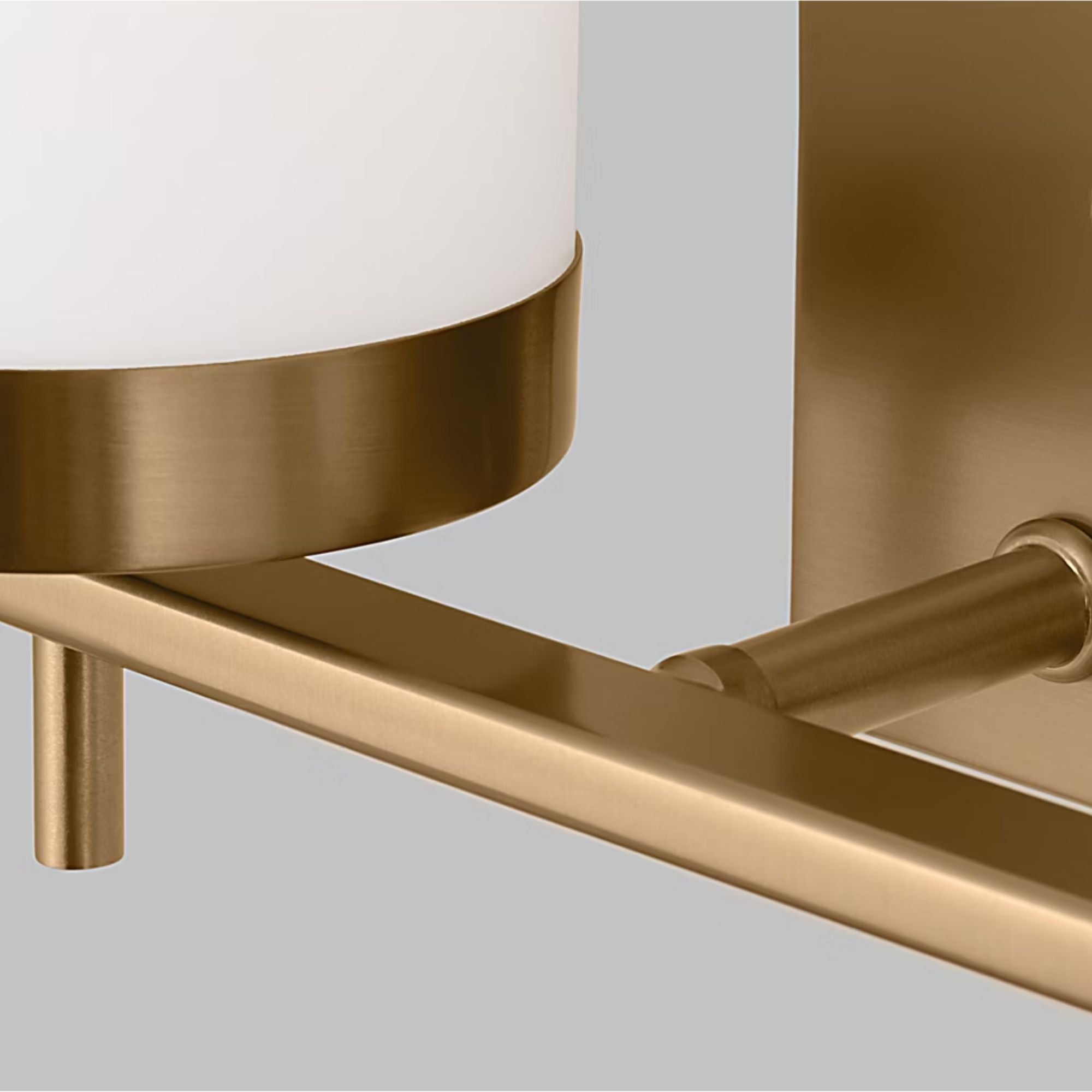 Zire 14" 2-Light LED Bathroom Vanity, Satin Brass Finish