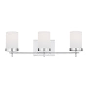 Zire 24" 3-Light LED Bathroom Vanity, Chrome Finish